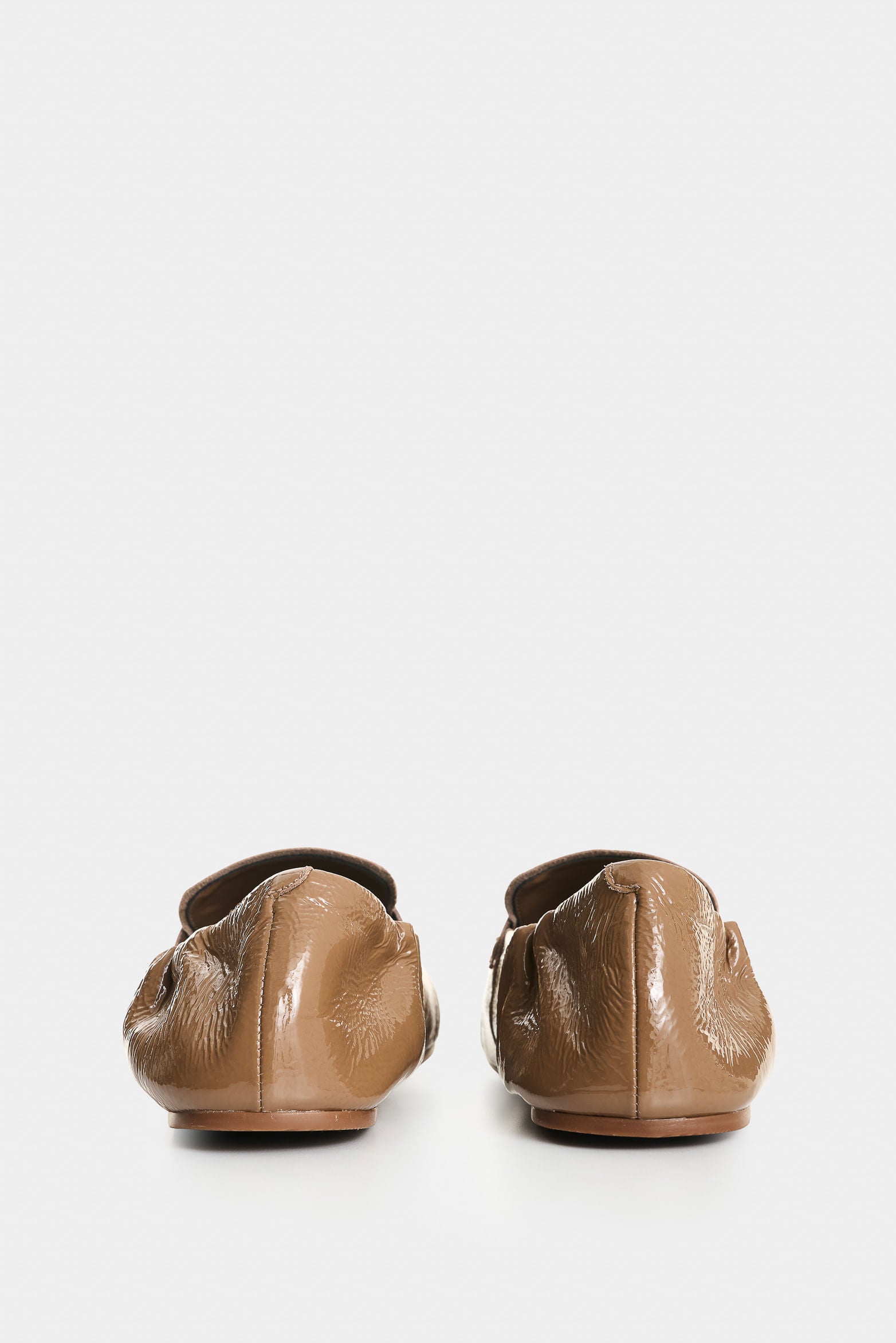 Patent-effect leather loafer for women Luana