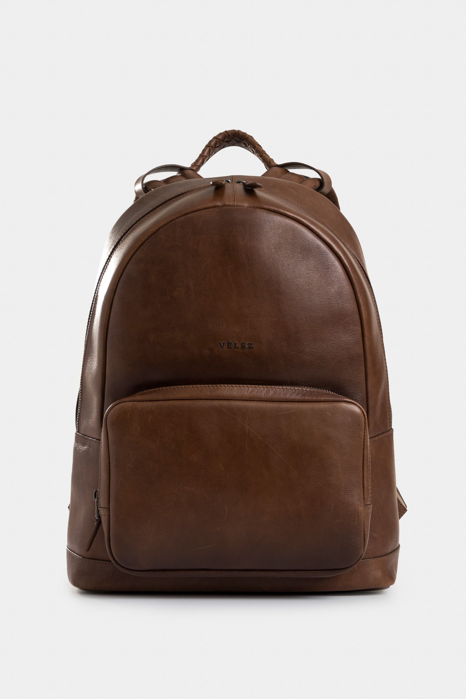 Bolet suede leather backpack for men with vintage effect