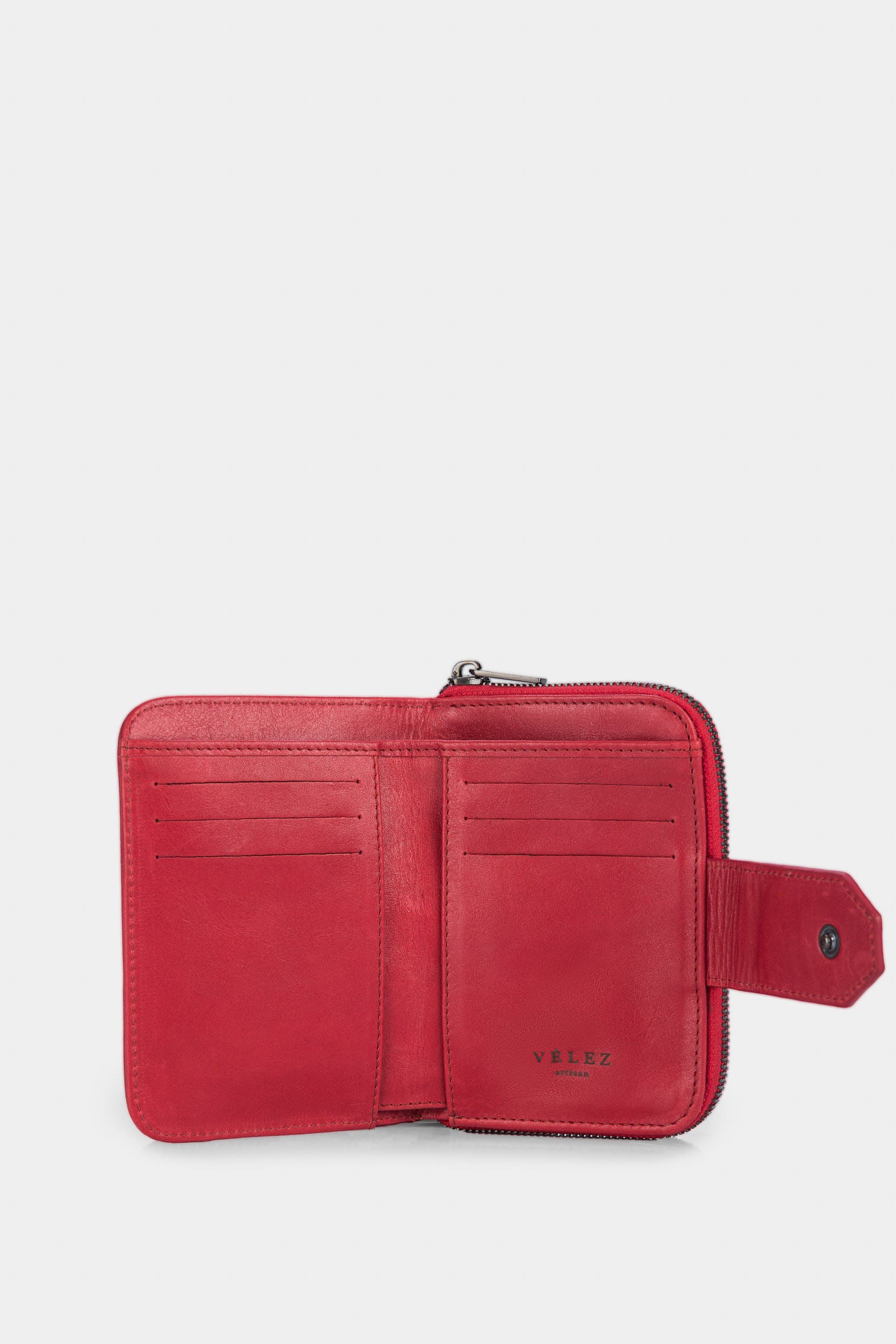 Women’s Dijon Wallet in Red Leather