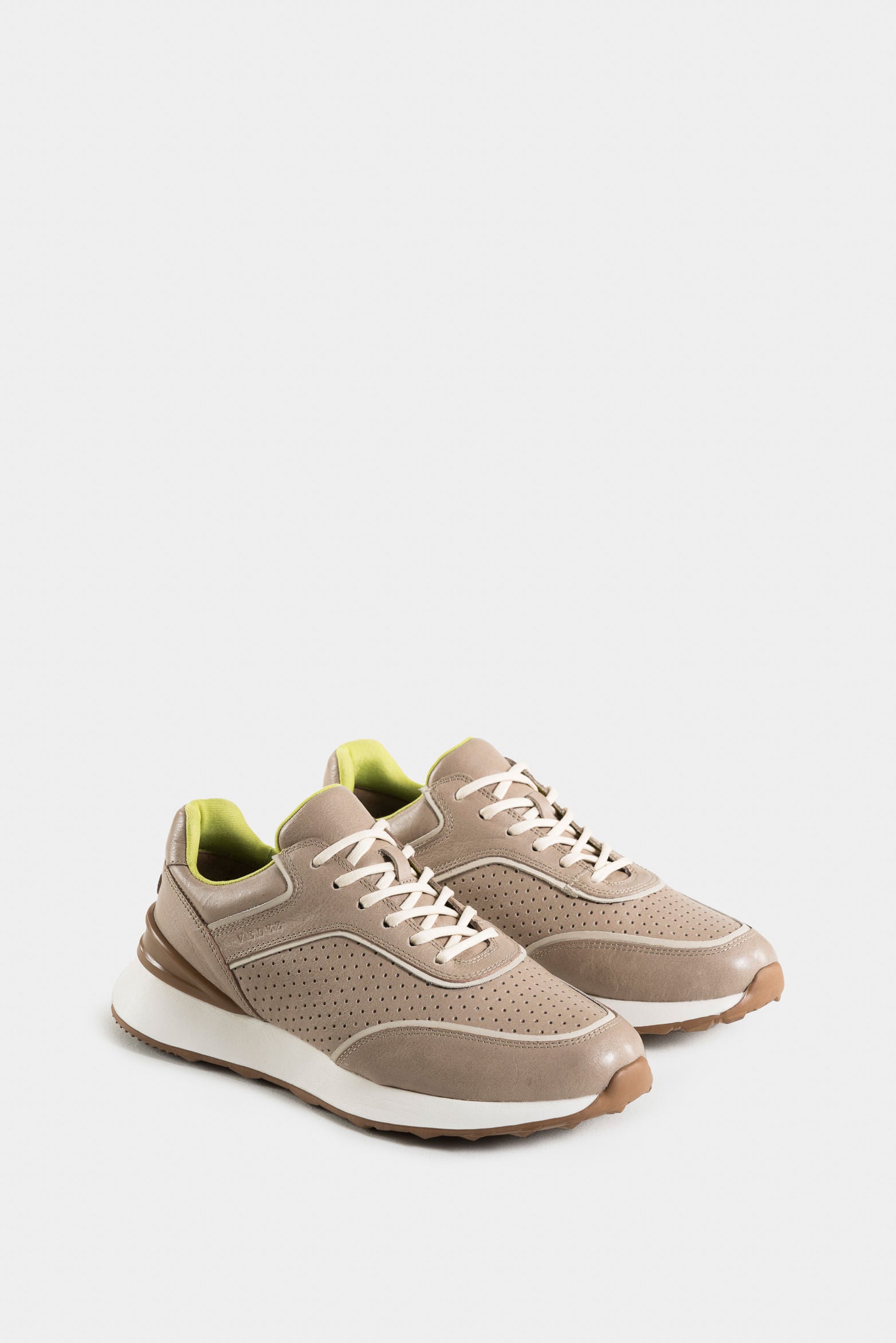 Dalí Leather Sneakers for Men with Perforated Detail