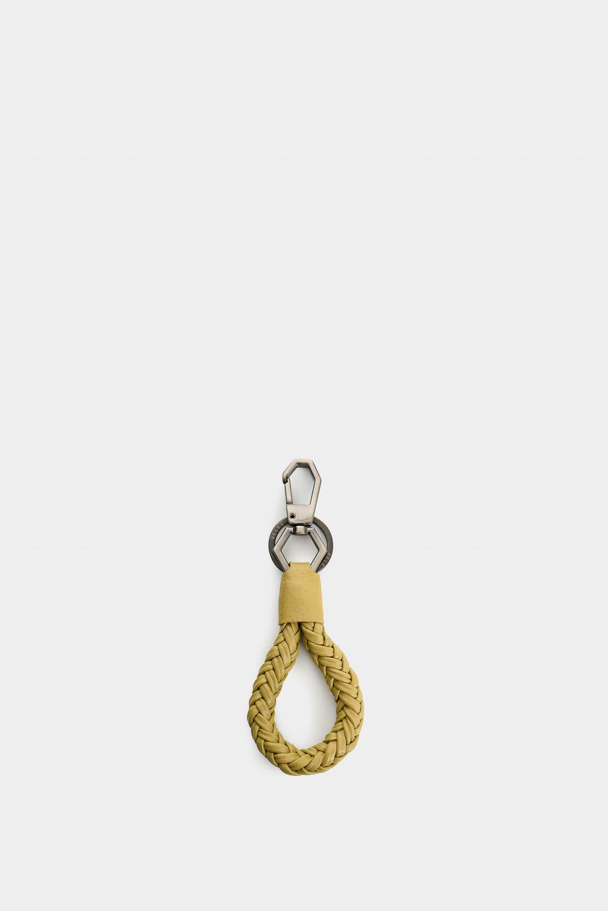 Men's Rio Braided Leather Keychain