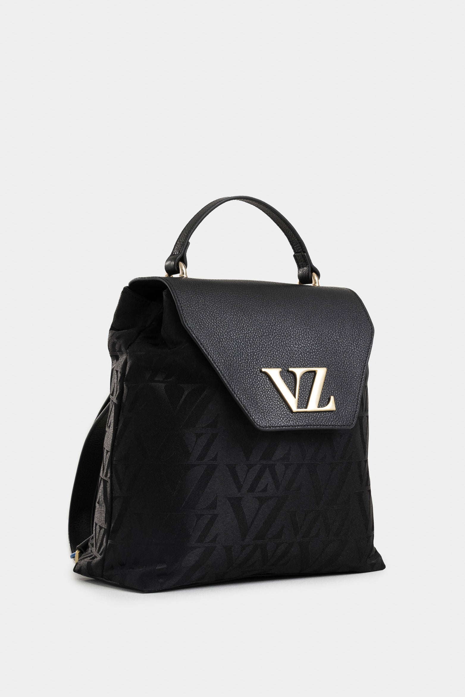 Goji Leather and Canvas Backpack for Women, Monogram