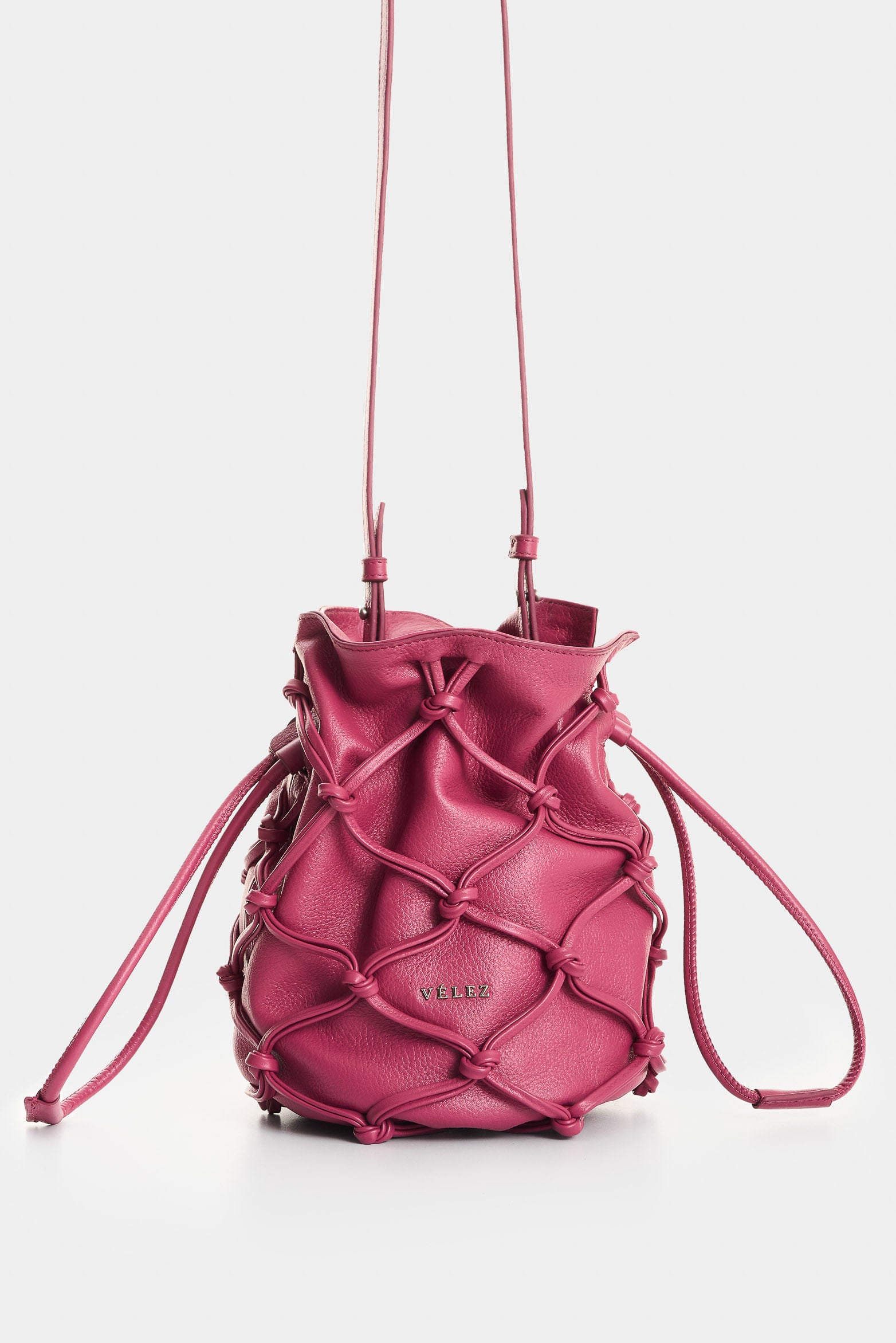 Lyra Leather Crossbody Bag with Woven Overlay for Women