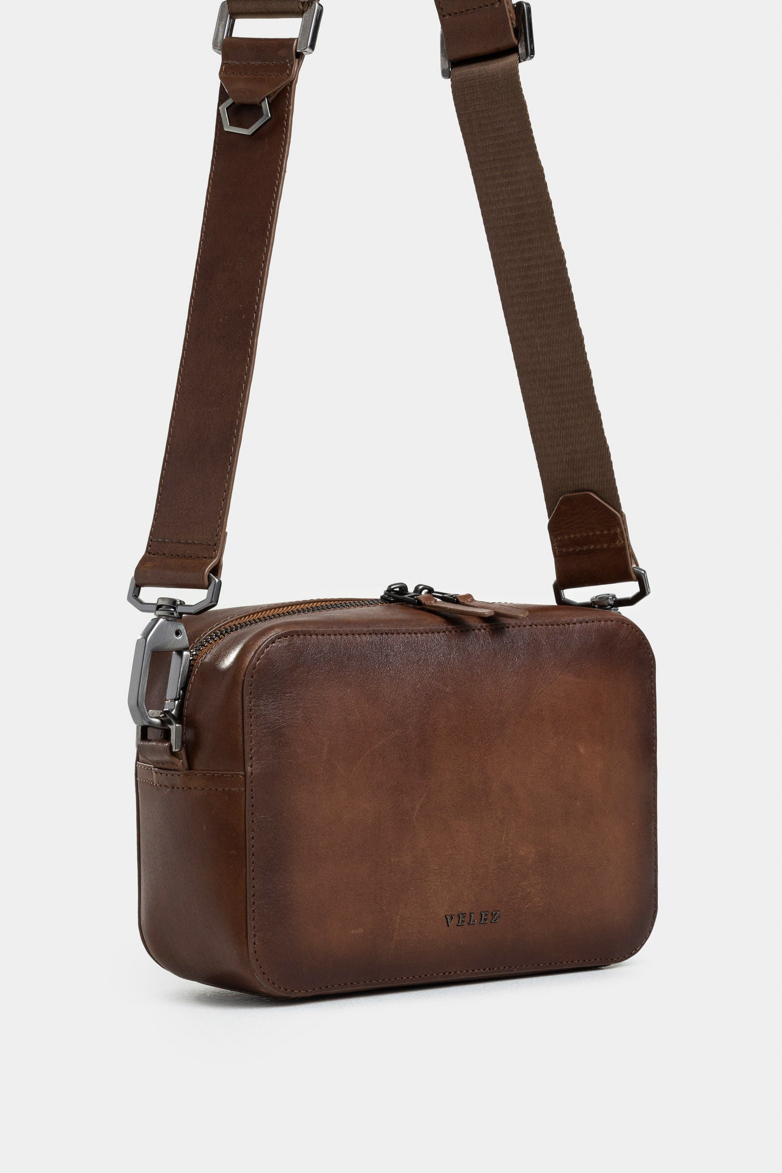 Monza Leather Crossbody Bag for Men with Handcrafted Finish