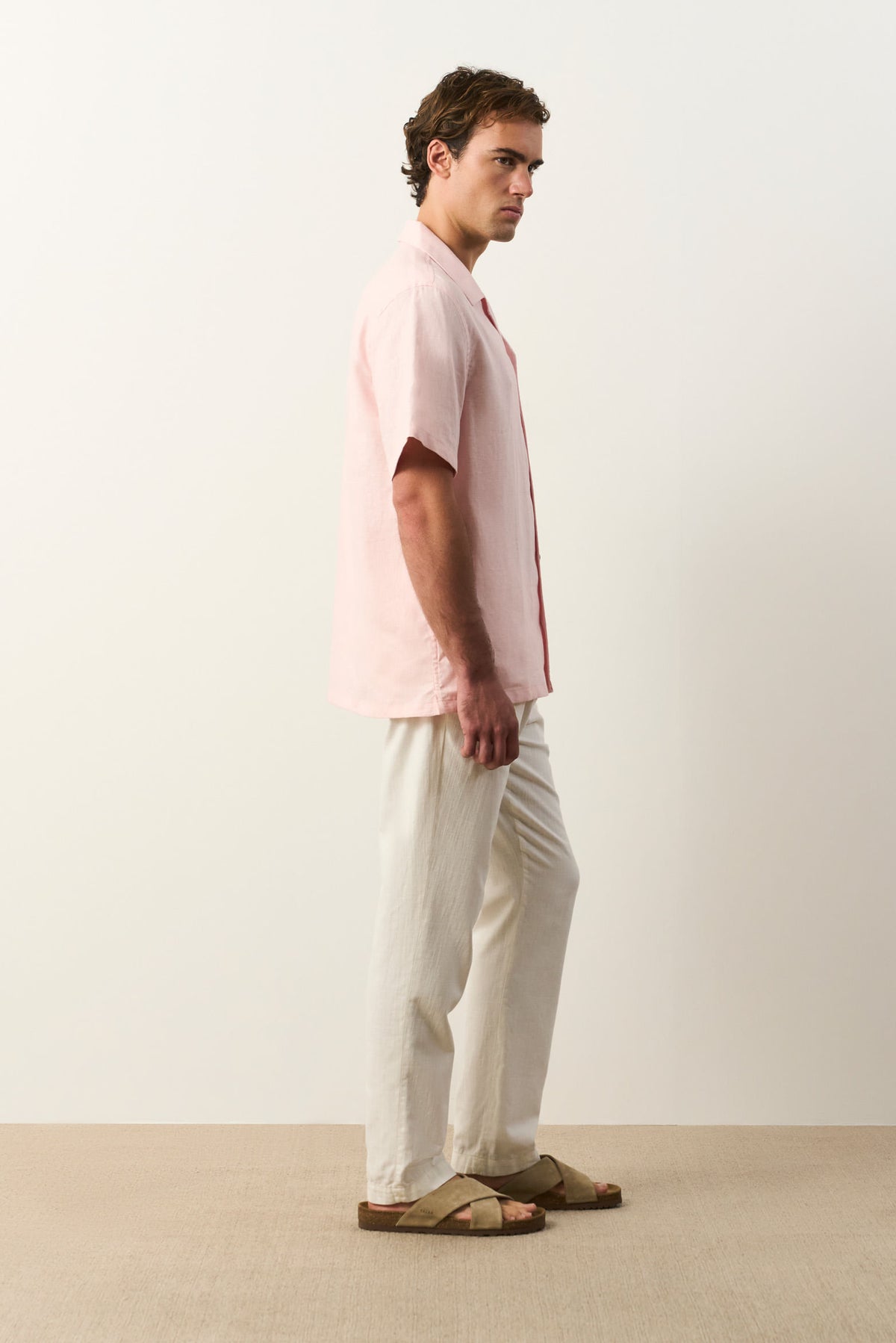 Málaga short-sleeve linen shirt for men