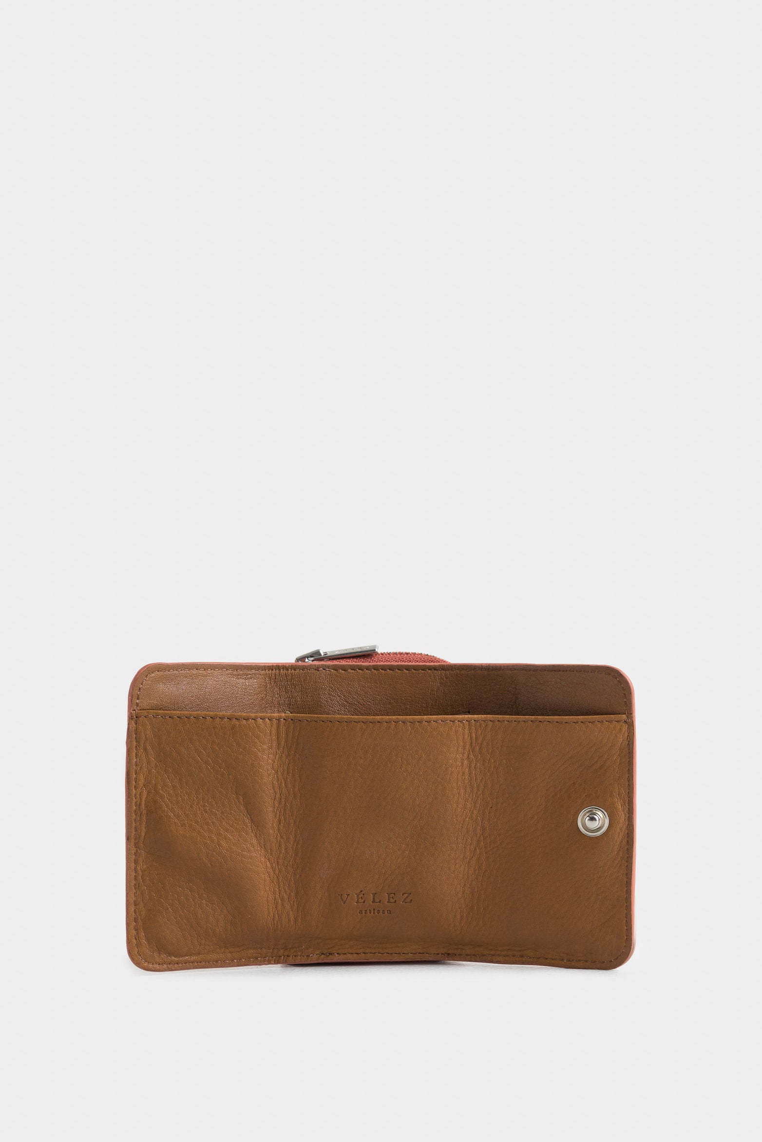 Tropical Leather Coin Purse for Women with Hexagonal Hardware