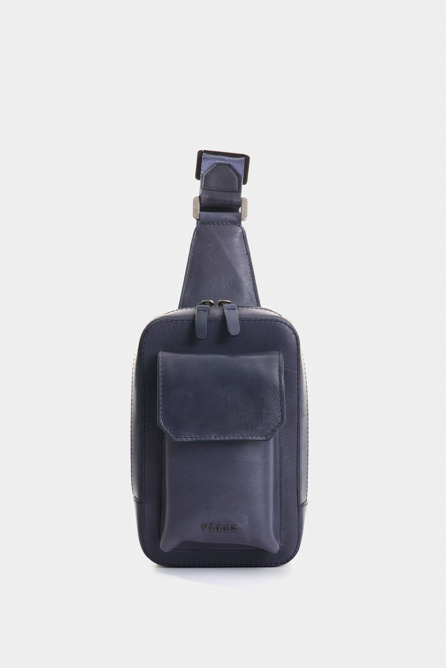 Lyra Men's Waxed Effect Leather Hands-Free Bag