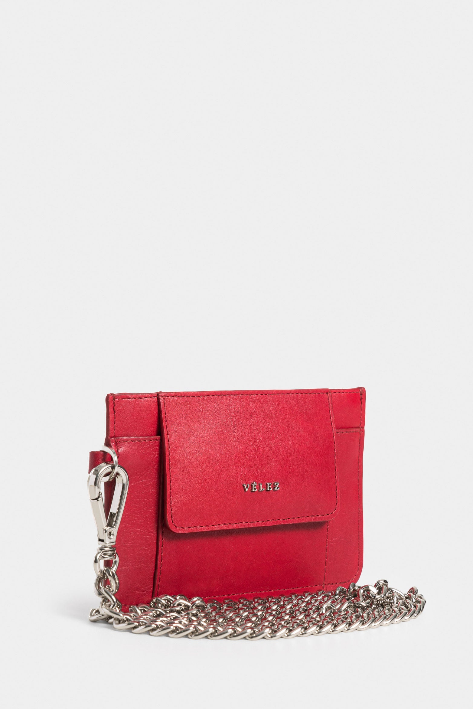 Adventure Leather Document Holder for Women with Chain Handle