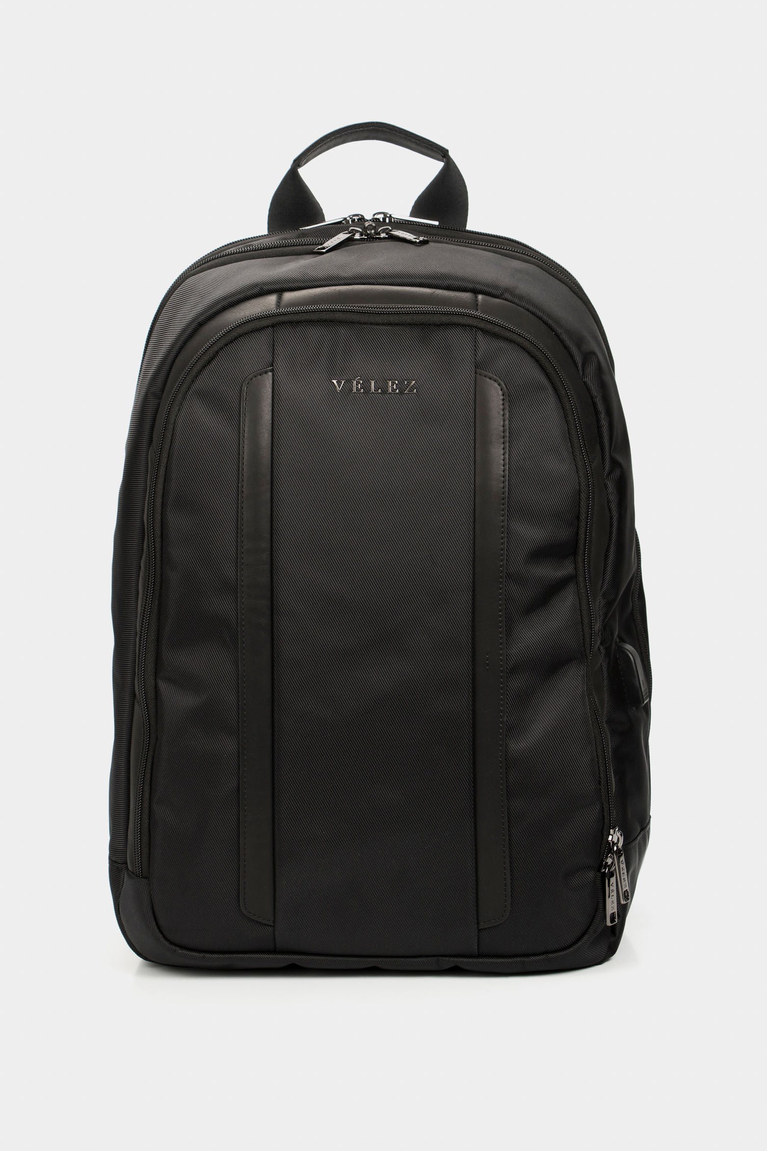 Oviedo Monochrome Canvas Backpack in Black