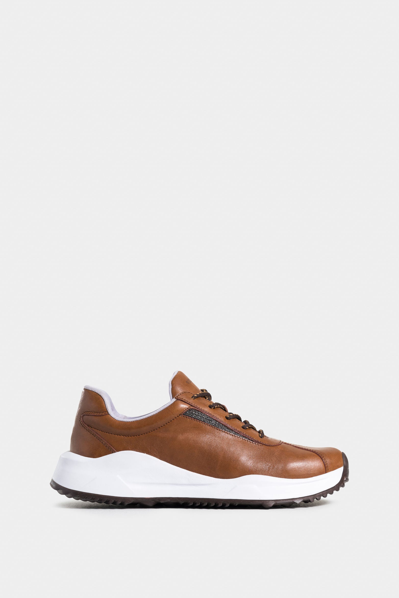 Calitha Leather Sneakers for Women with Millet Inserts