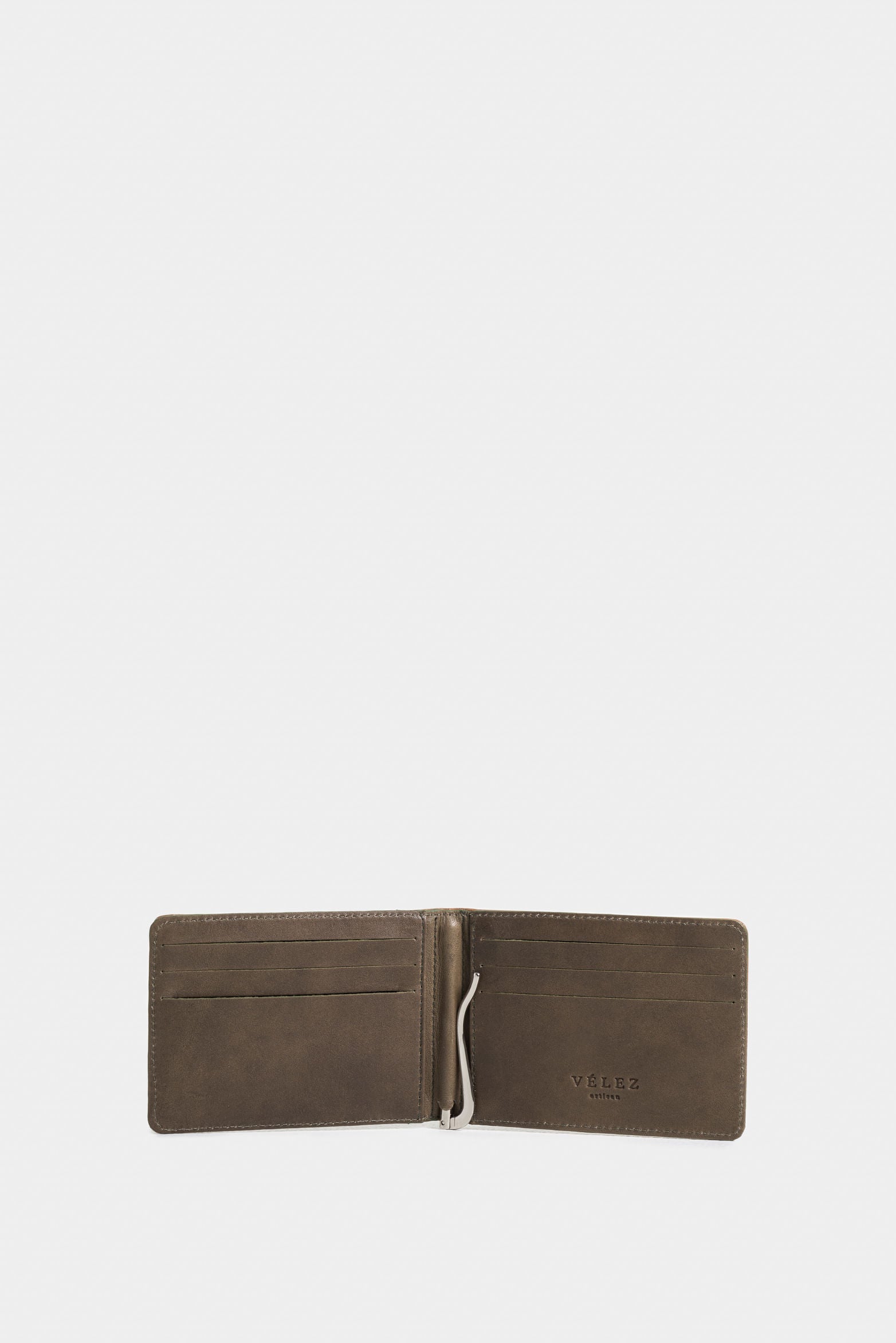 Helios leather billfold wallet for men with minimalist silhouette