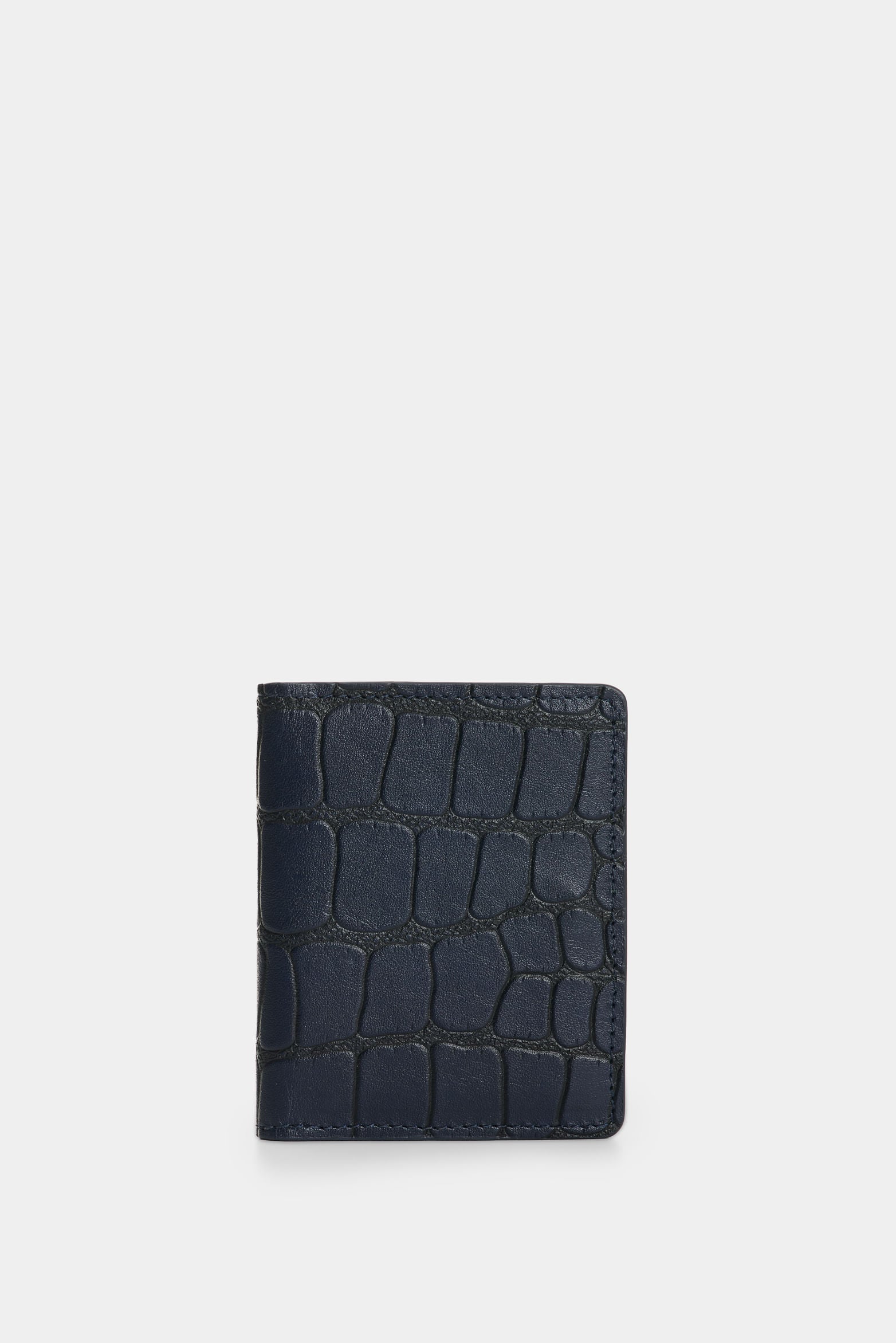 Men's Dino Croco Leather Card Holder