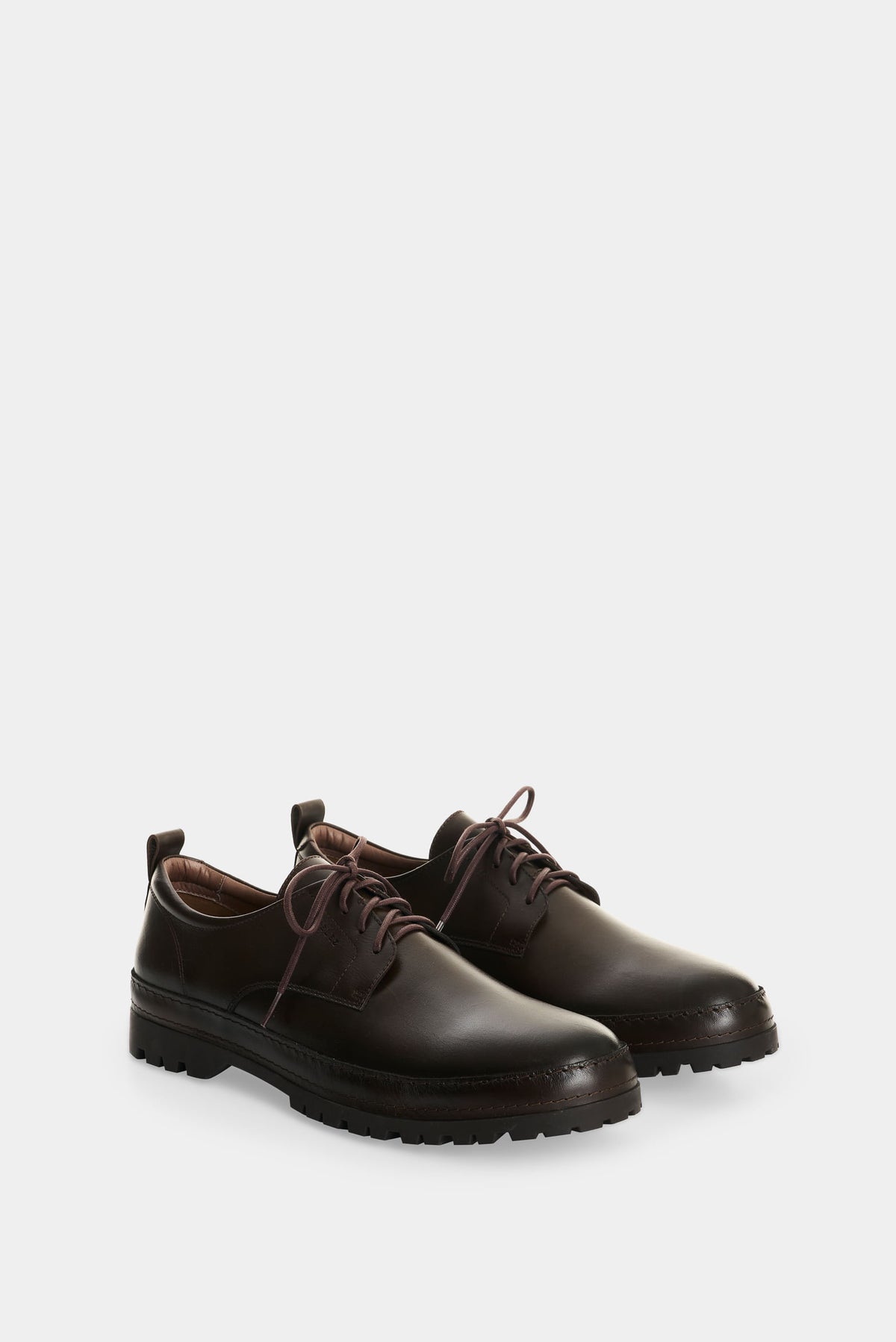 Men's Ayme Aged Leather Lace-Up Shoes