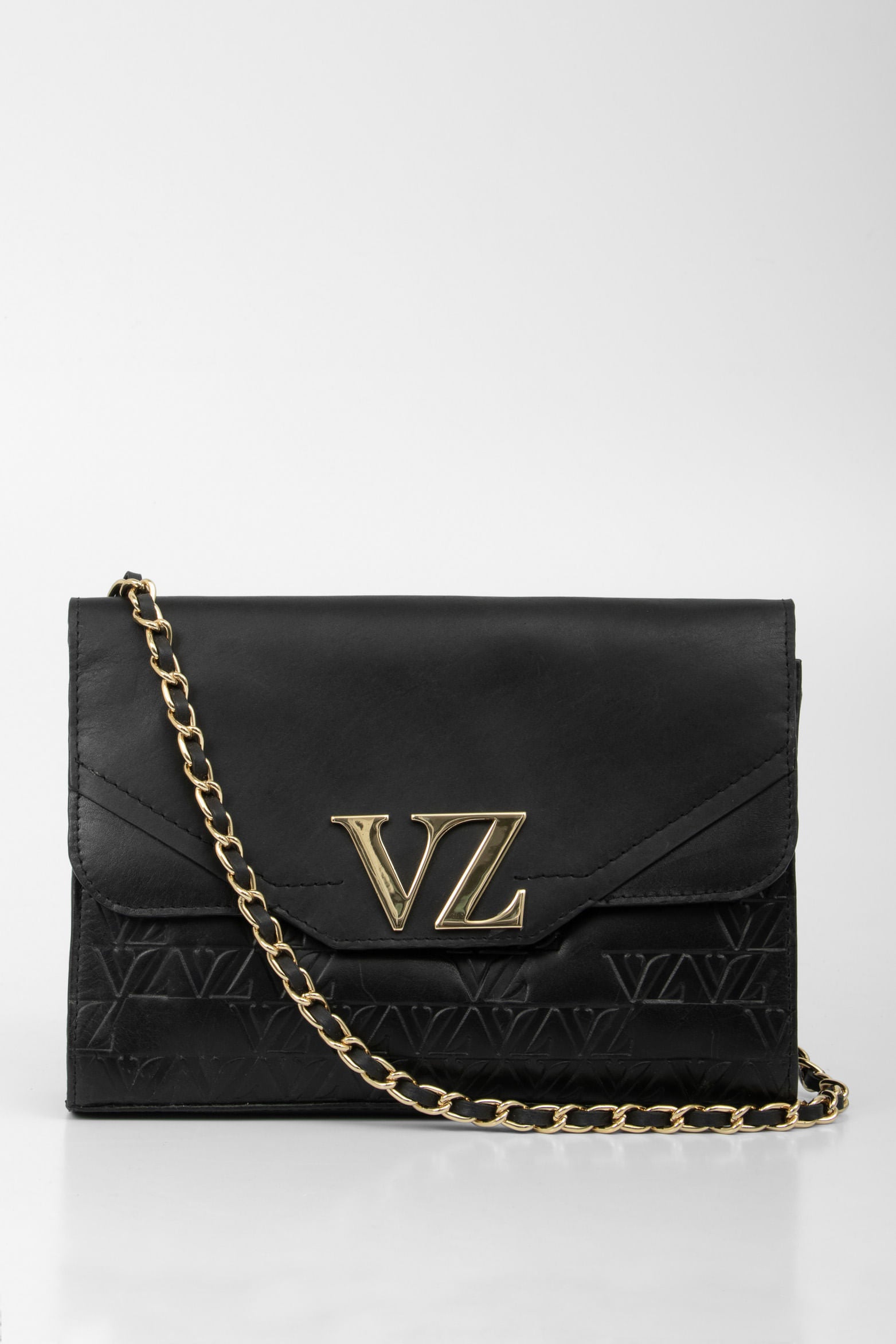 Leather Bowling Handbags with Chain Strap