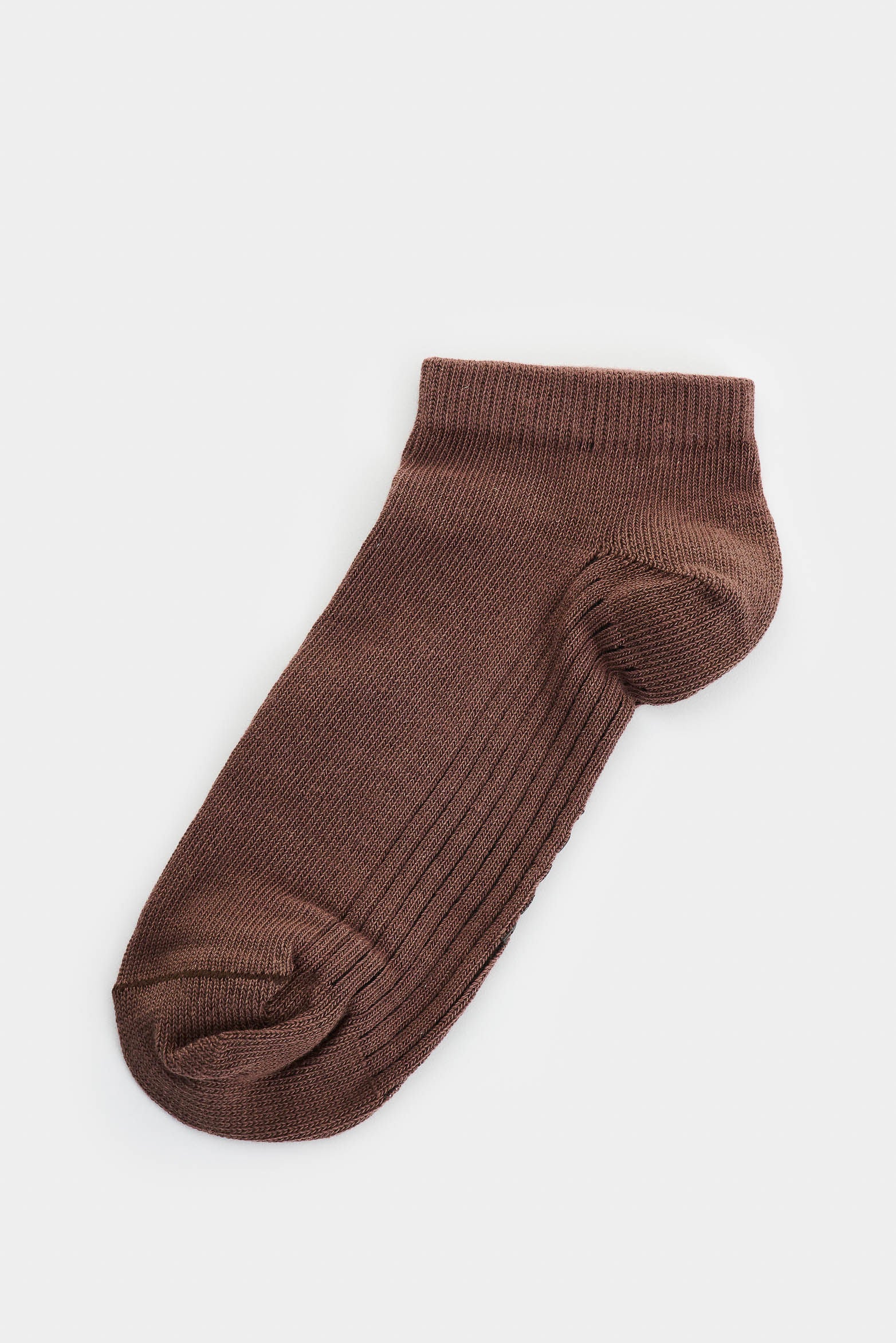 Lines 3 ribbed cotton ankle socks for men
