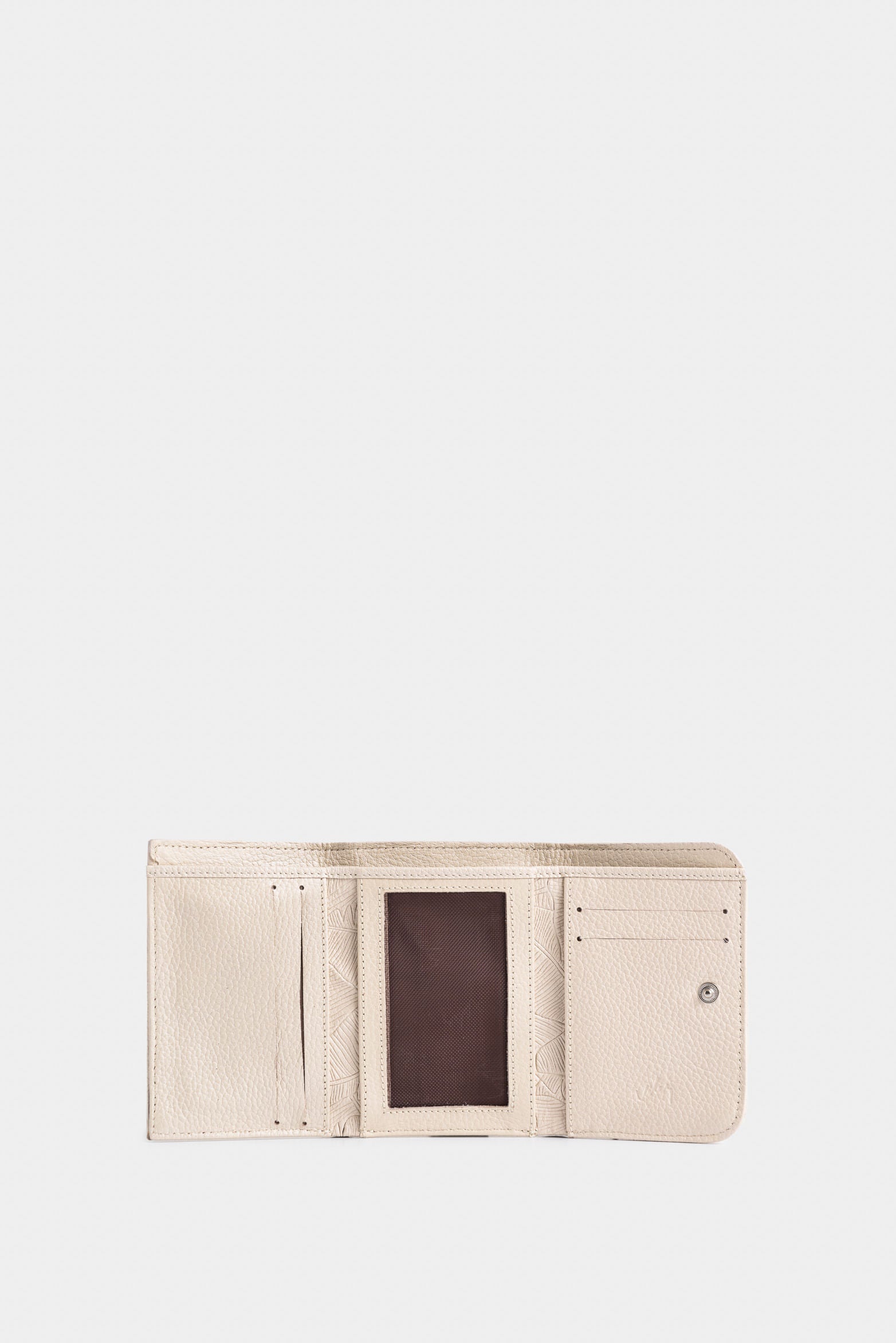 Colory Embossed Leather Wallet for Women with Palm Tree Plaque