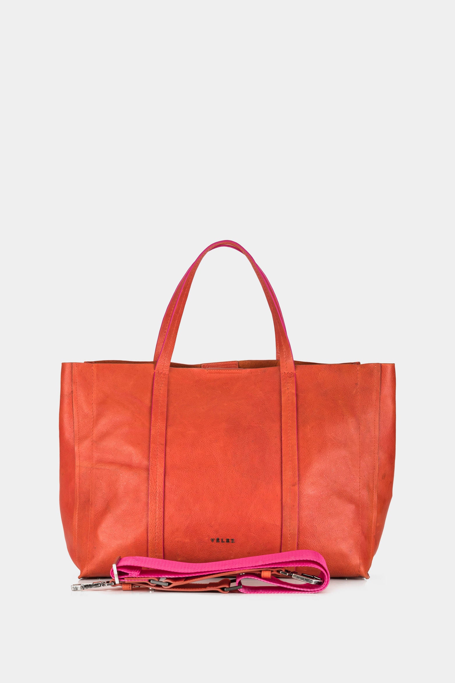 Women’s Belmira Leather Shopper Handbags with Contrast Dyes