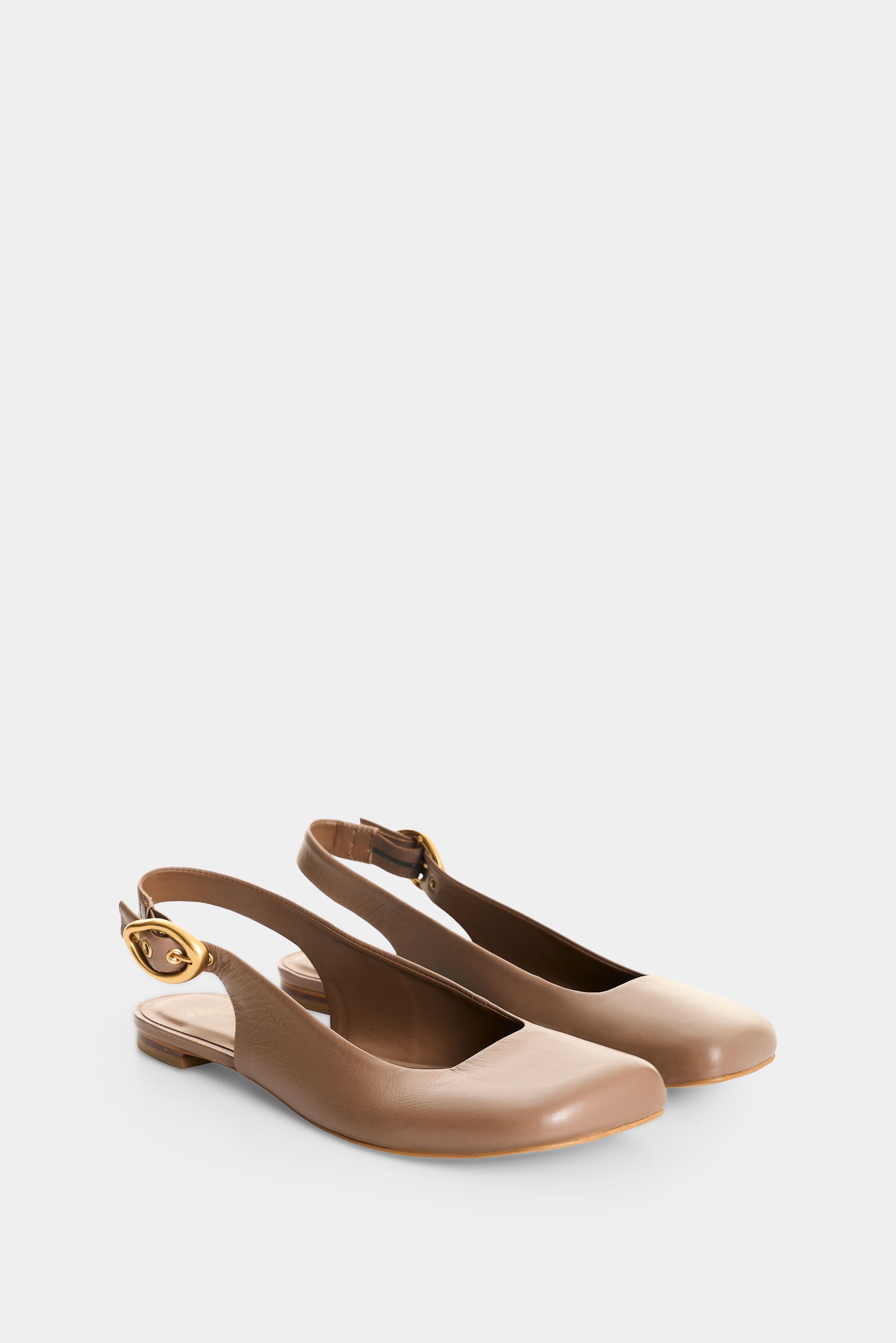 Leather ballet flat for women Aura