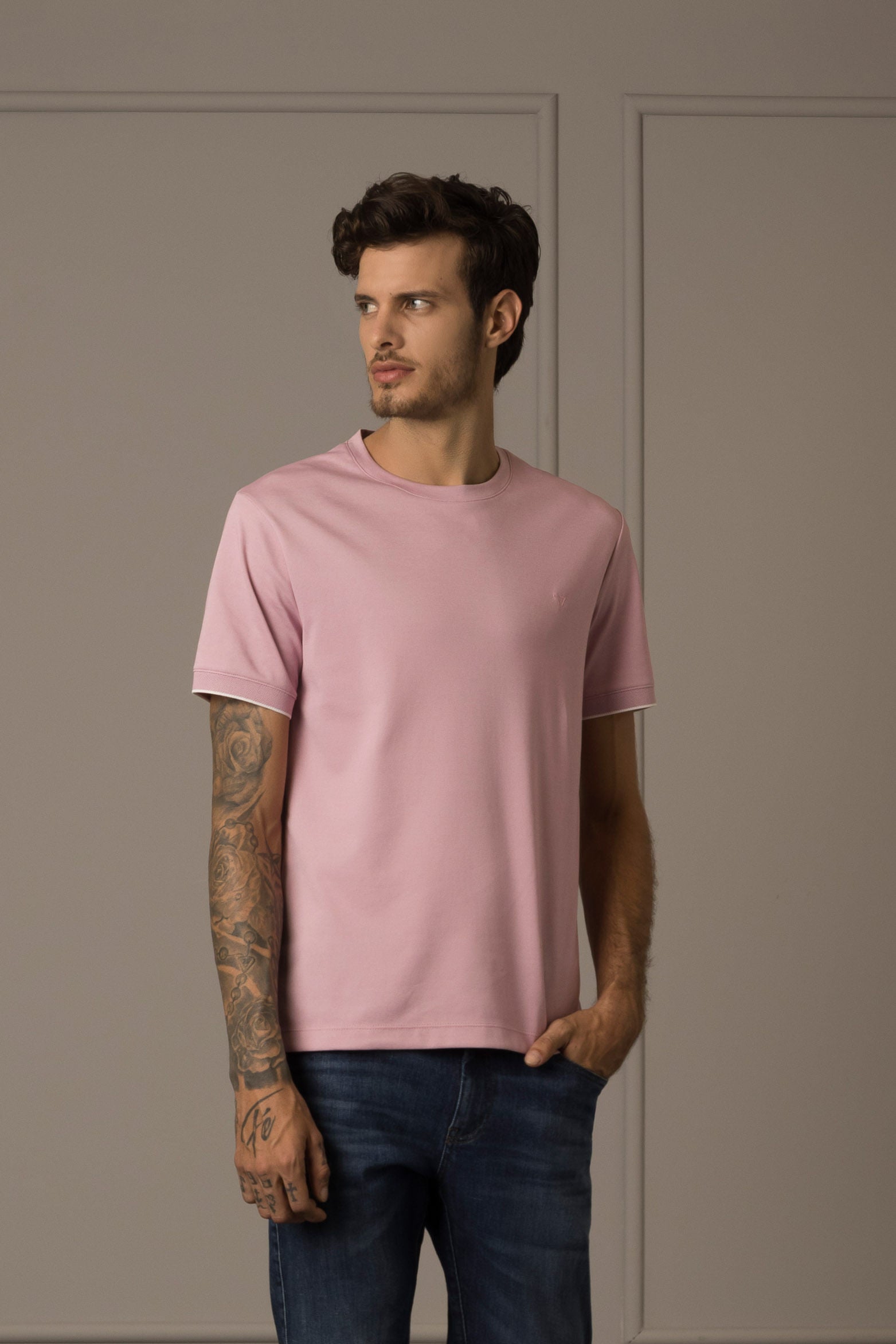 Arizona Micropima Cotton T-Shirt – Semi-Fitted