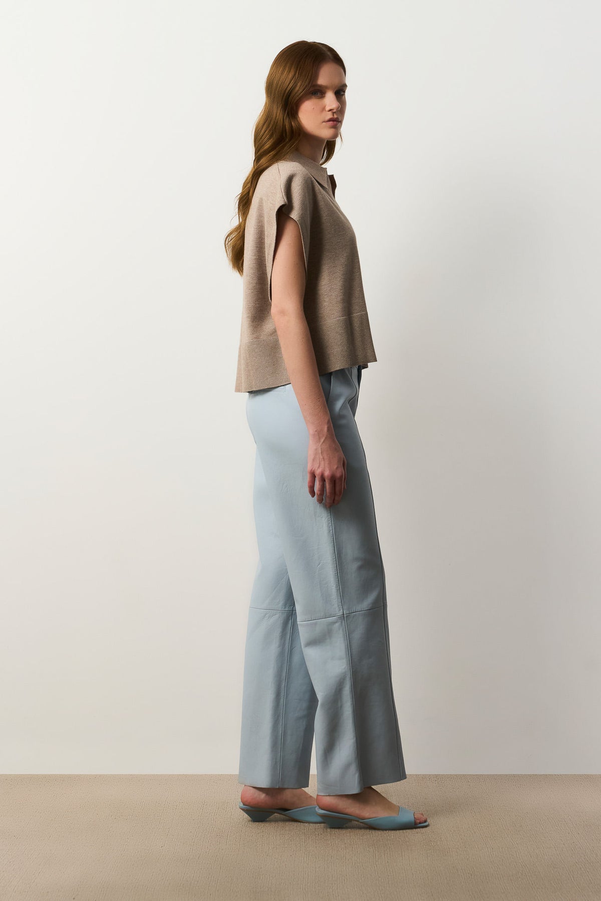 Boxy-silhouette knit polo for women Bora