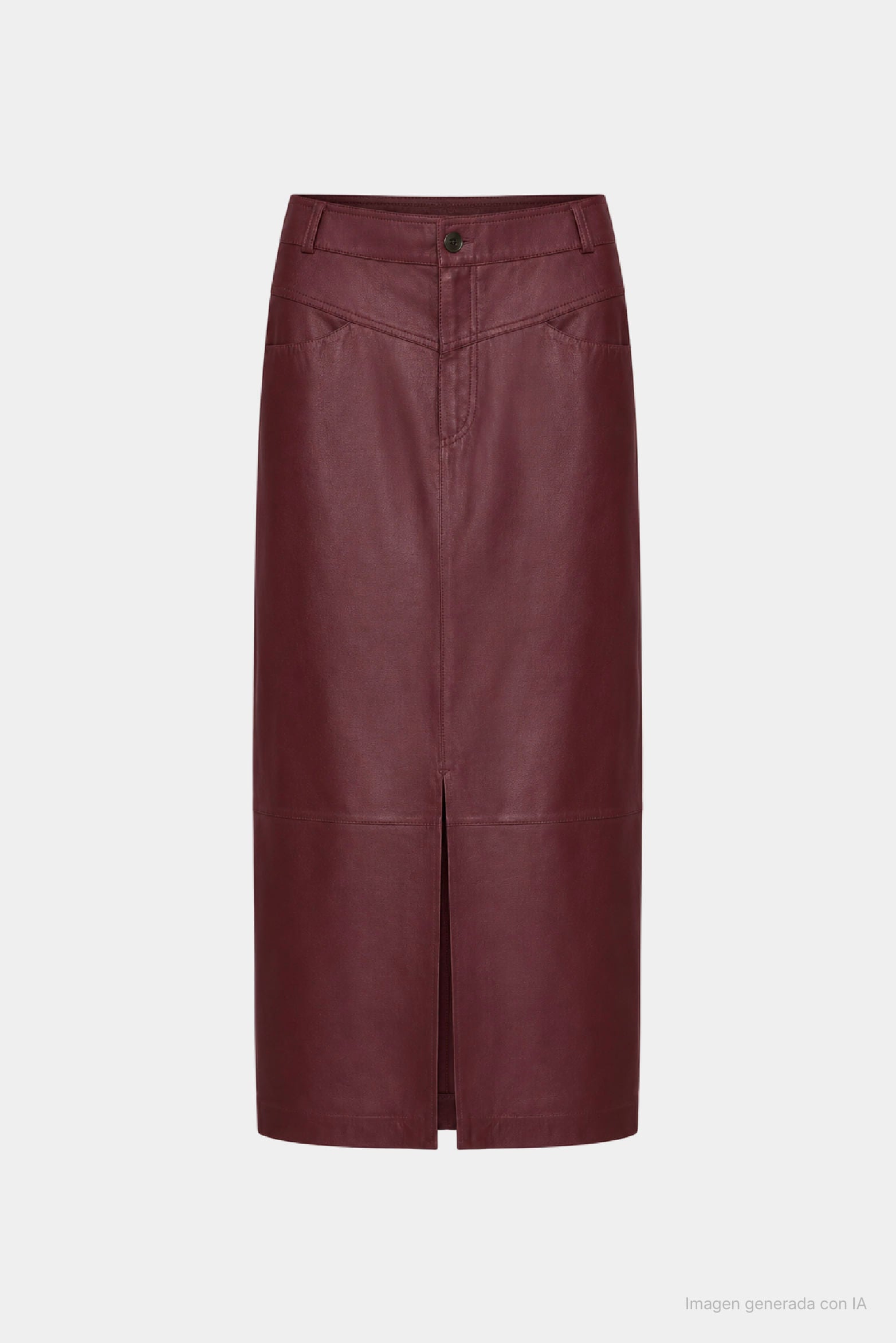 Cayena Leather Maxi Skirt for Women