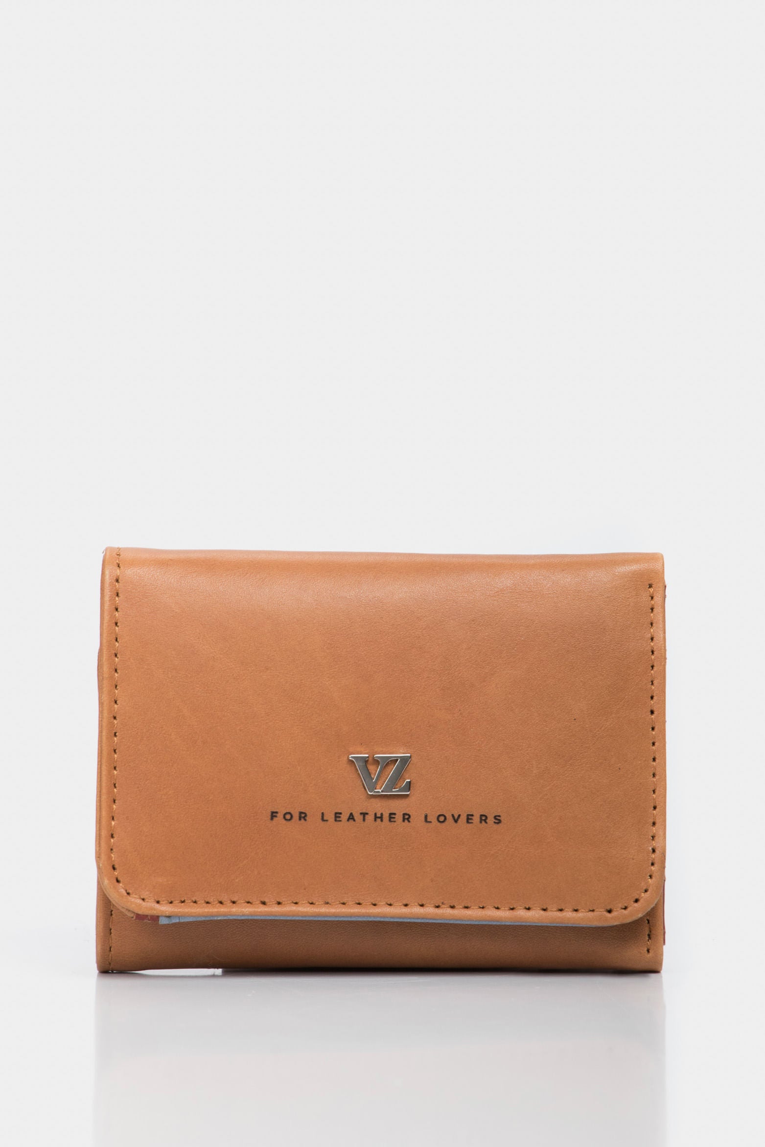 Small multicolor leather wallet for women