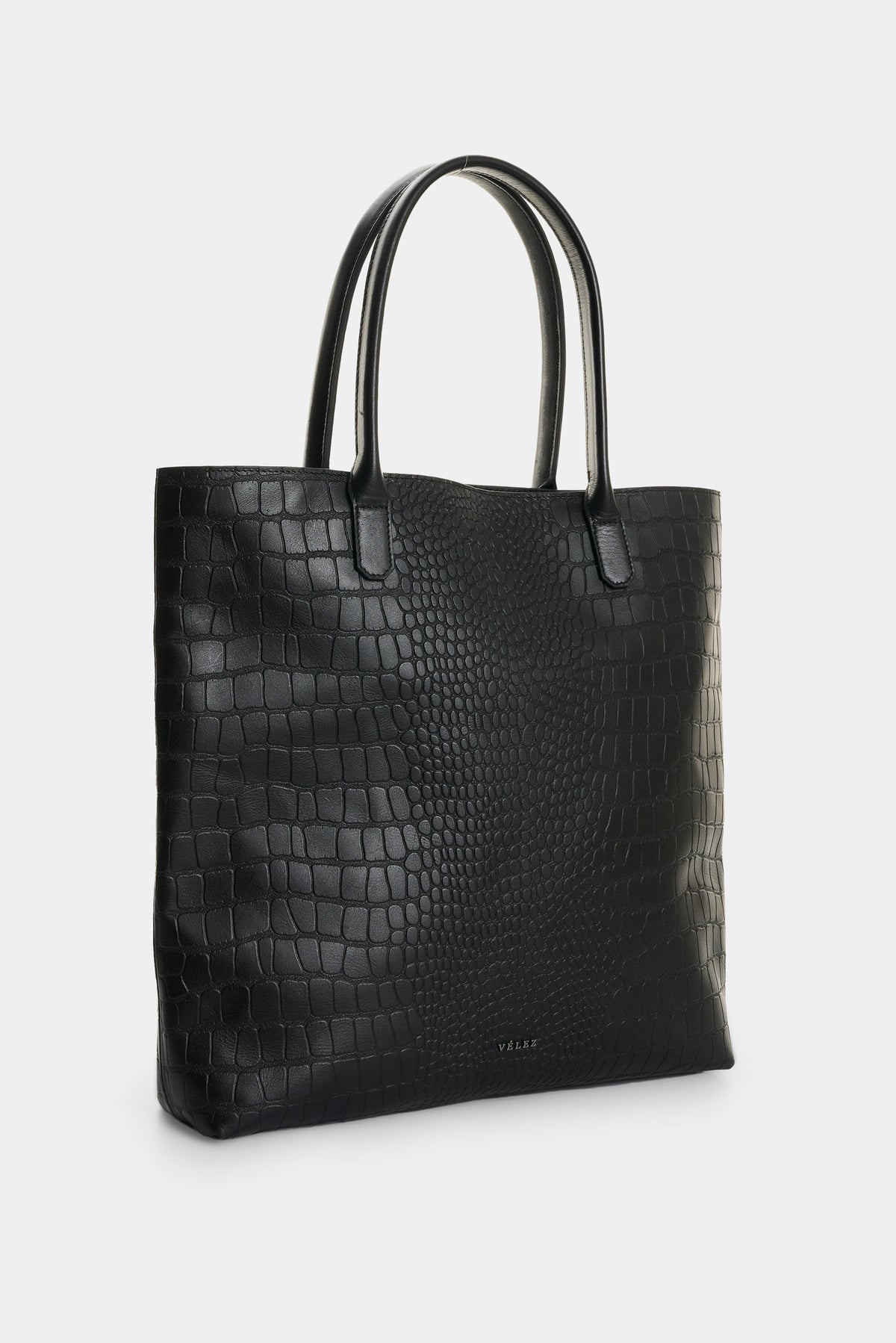 Men's Rio Croc-Embossed Leather Shopping Bag