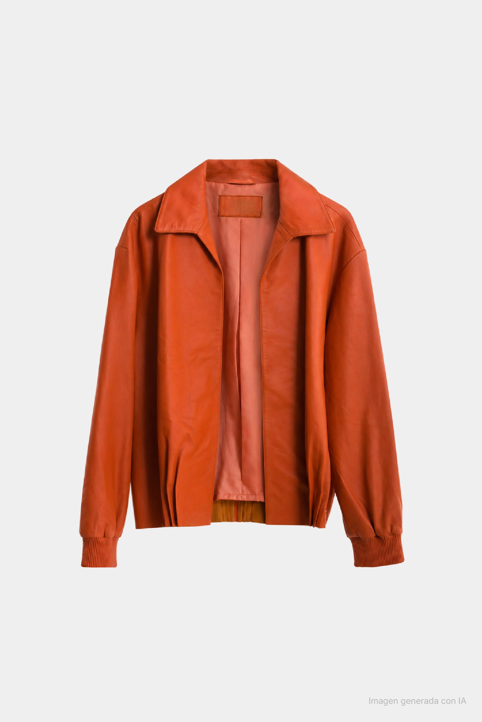 Pearl Oversized Leather Bomber Jacket for Women