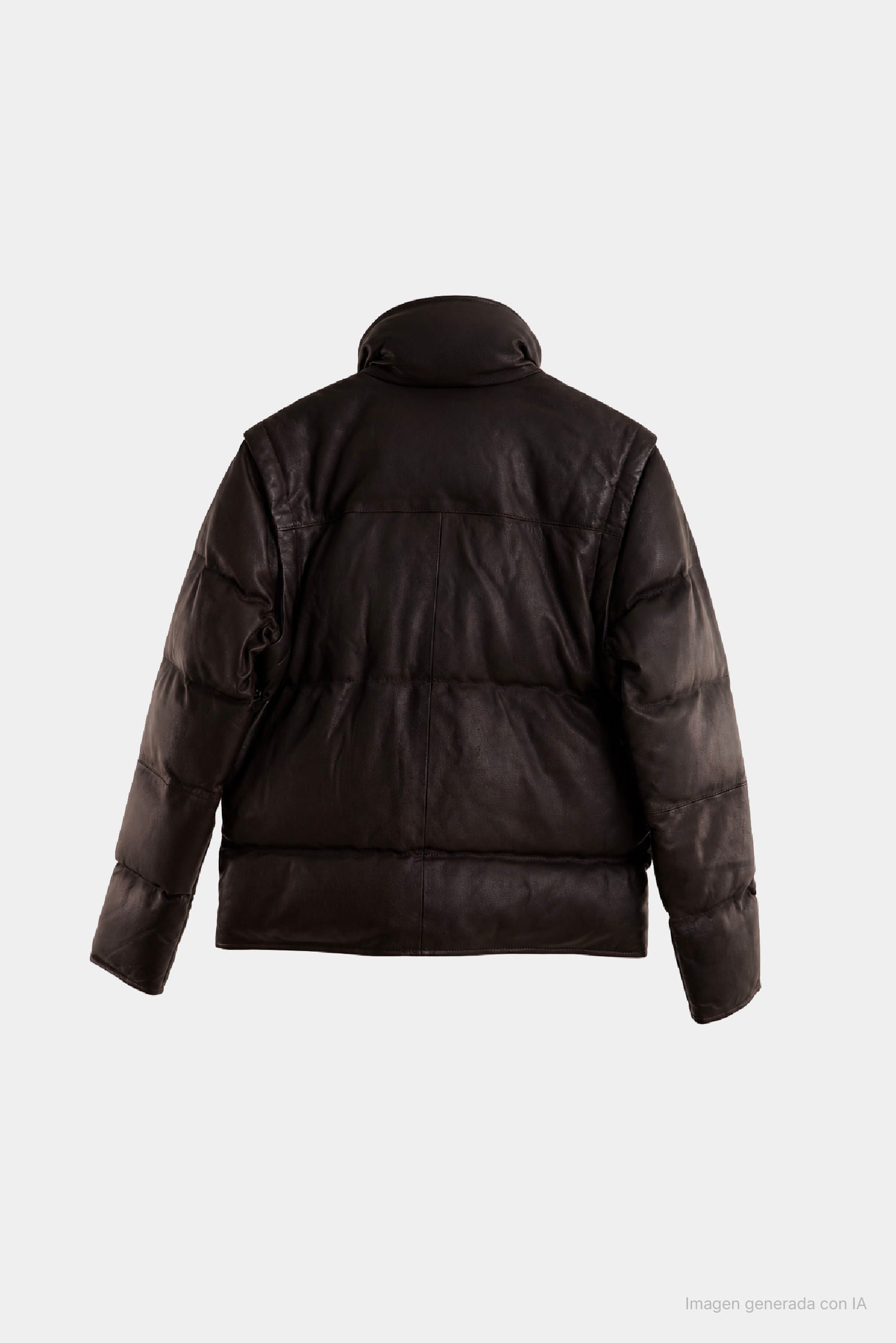 Ayme Leather Puffer Jacket for Men