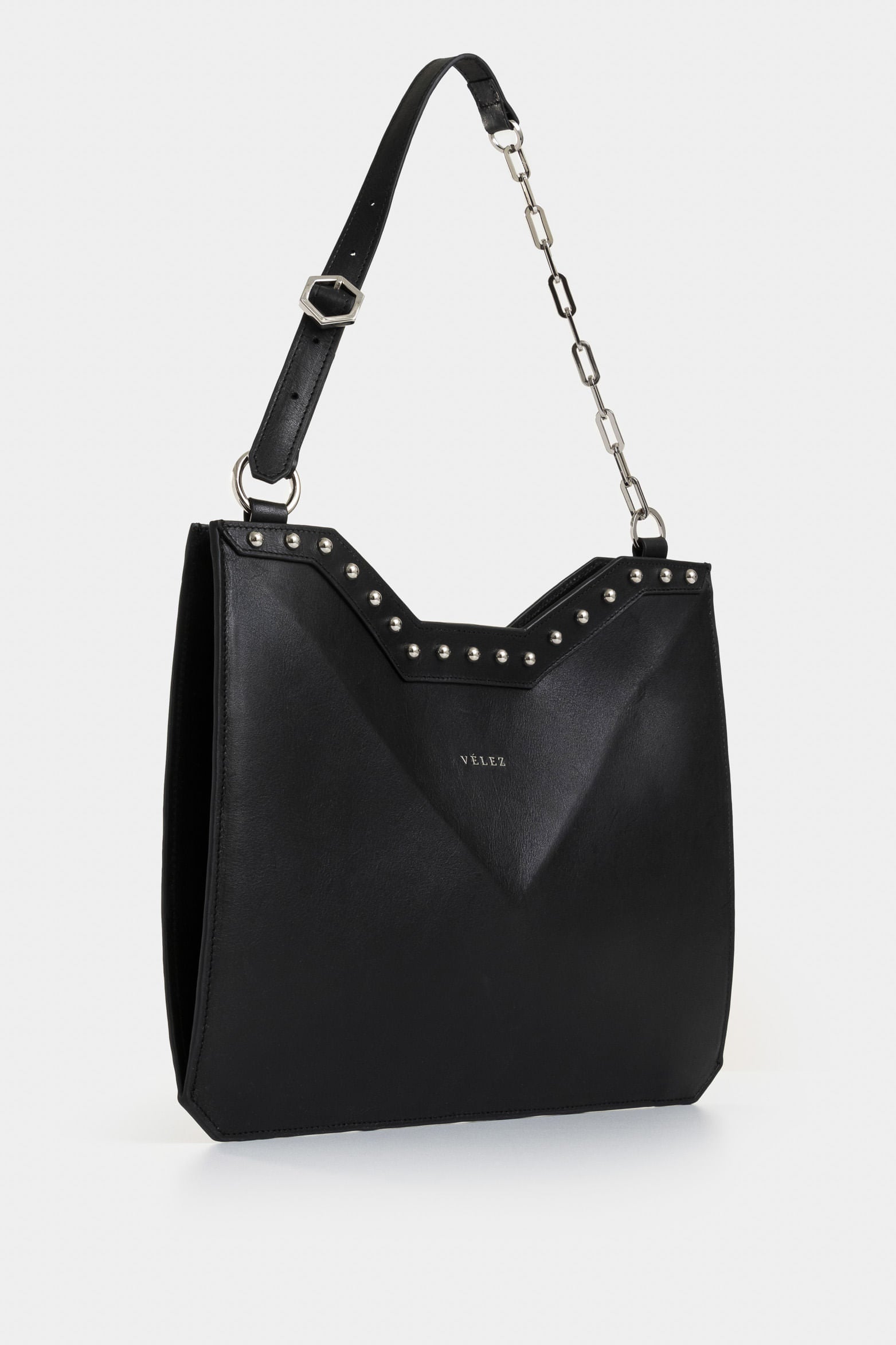 Magena Mini Leather Shopping Bag for Women with Hexagonal Structure