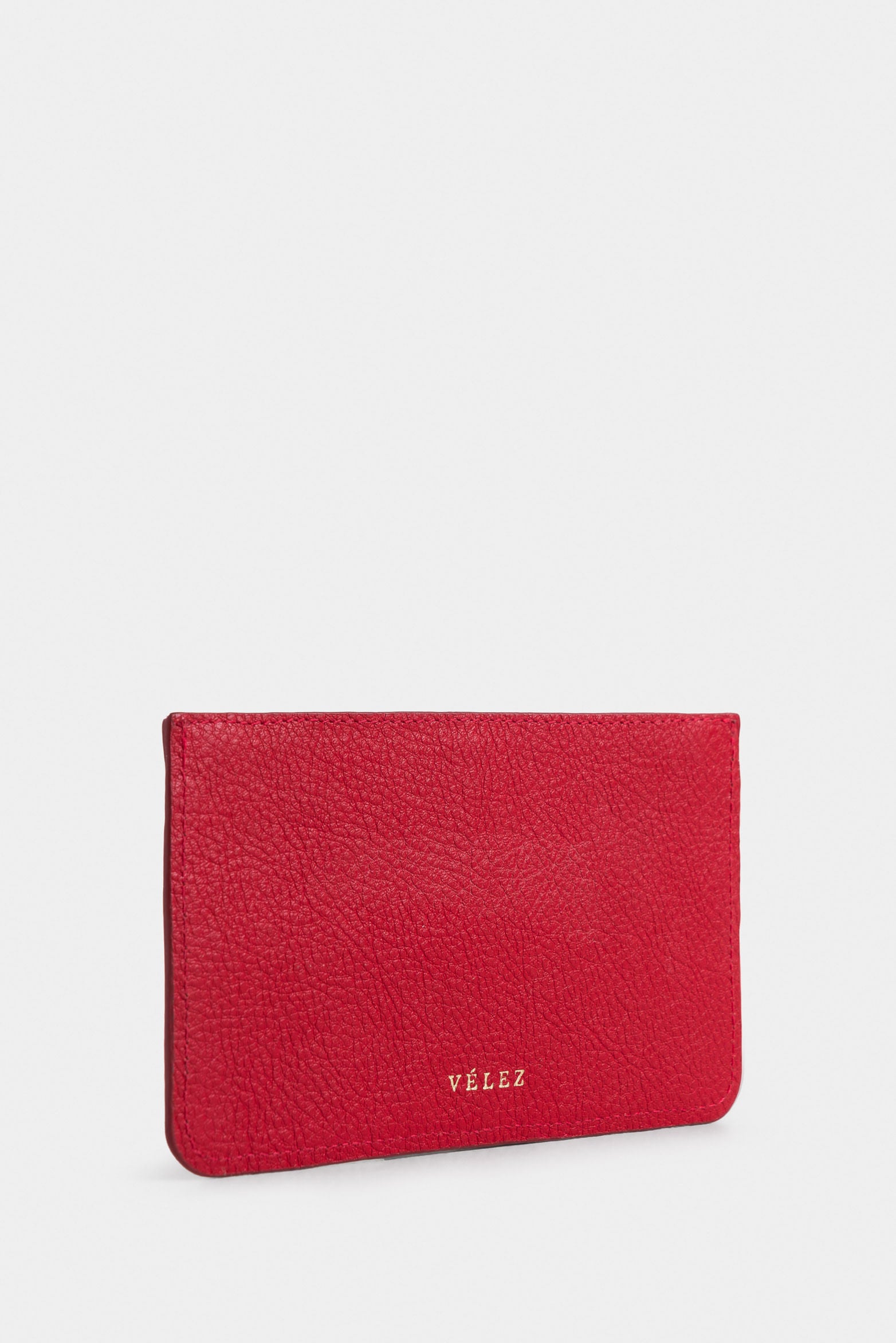 Ava Leather Card Holder with Jacquard Detail for Women