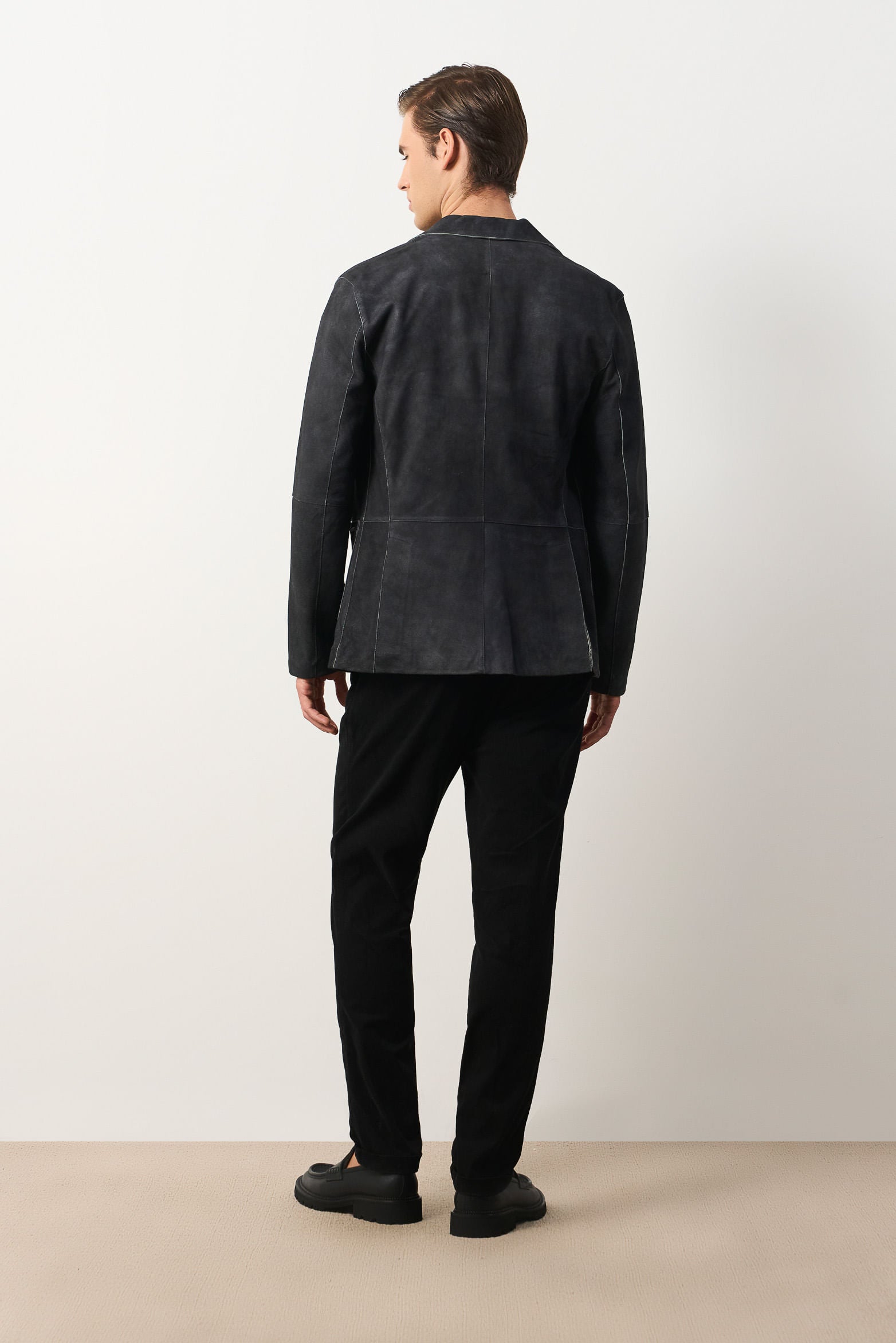 Suede leather blazer for men Sole