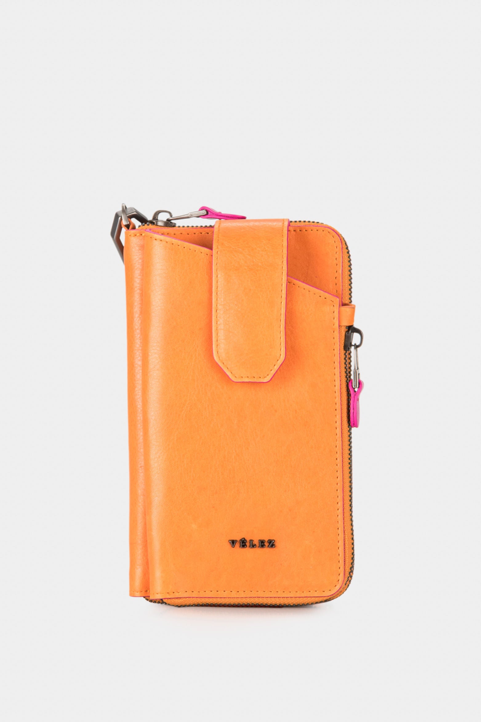 Women’s Ibiza Zip-Around Wallet in Leather with Removable Strap