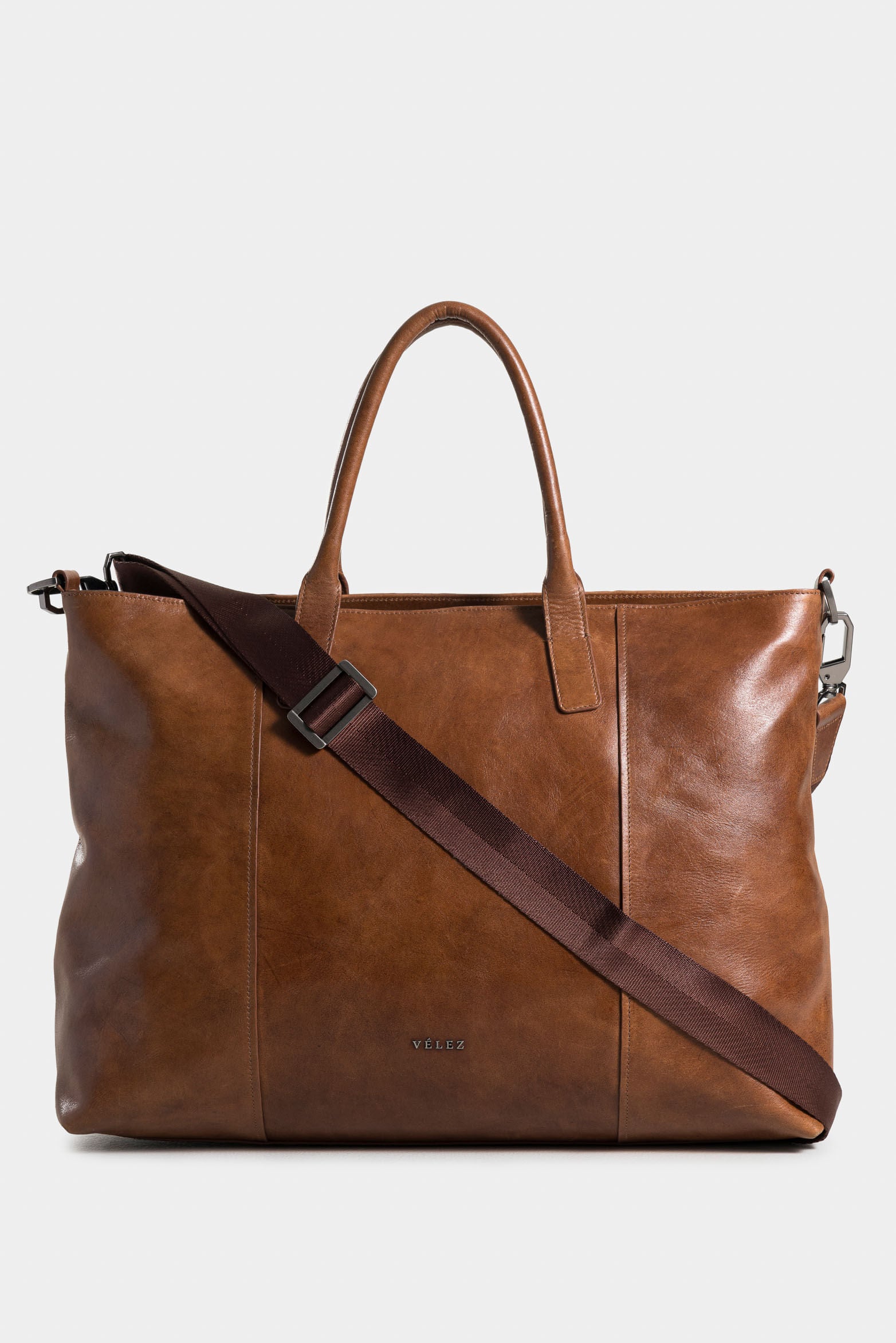 Essential Artisan Effect Leather Shopping Bag for Men