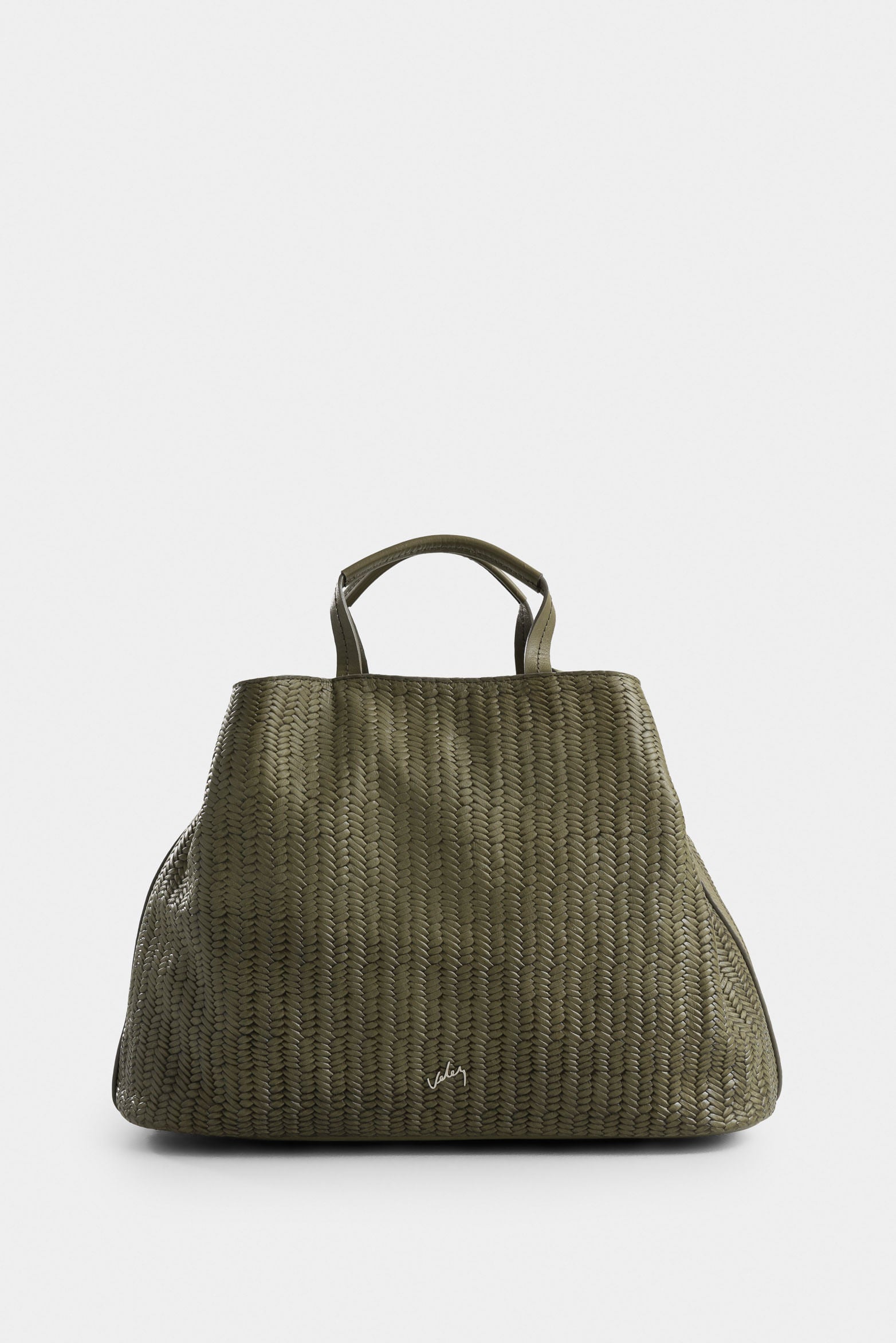 Calafate Leather Bowling Bag with Canasta Engraving in Green