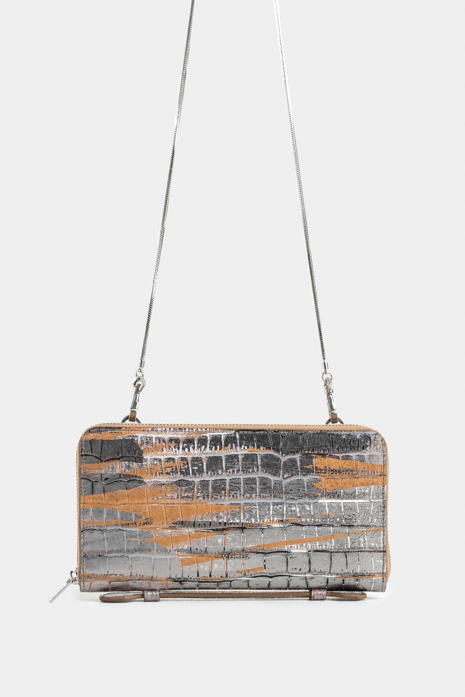 Iris Leather Cell Phone Holder for Women with Chain