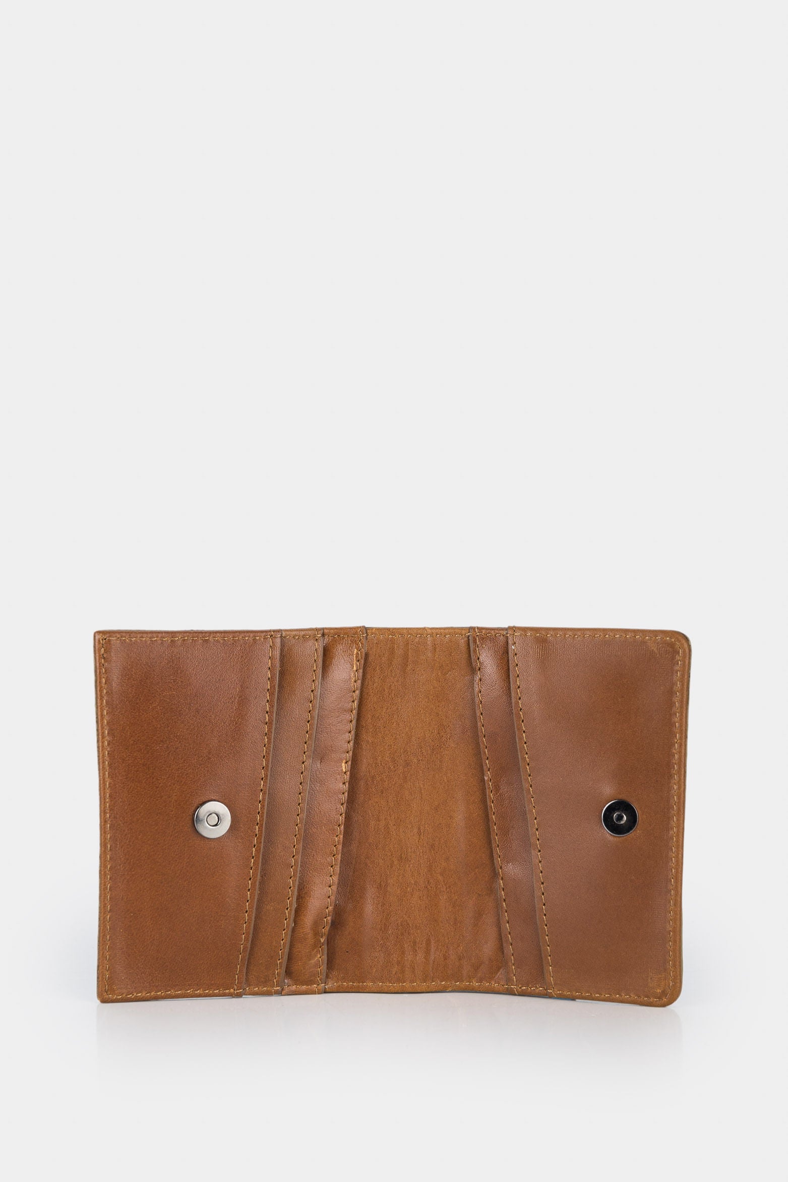 Women’s Splash Leather Card Holder with Perforated VZ Detail