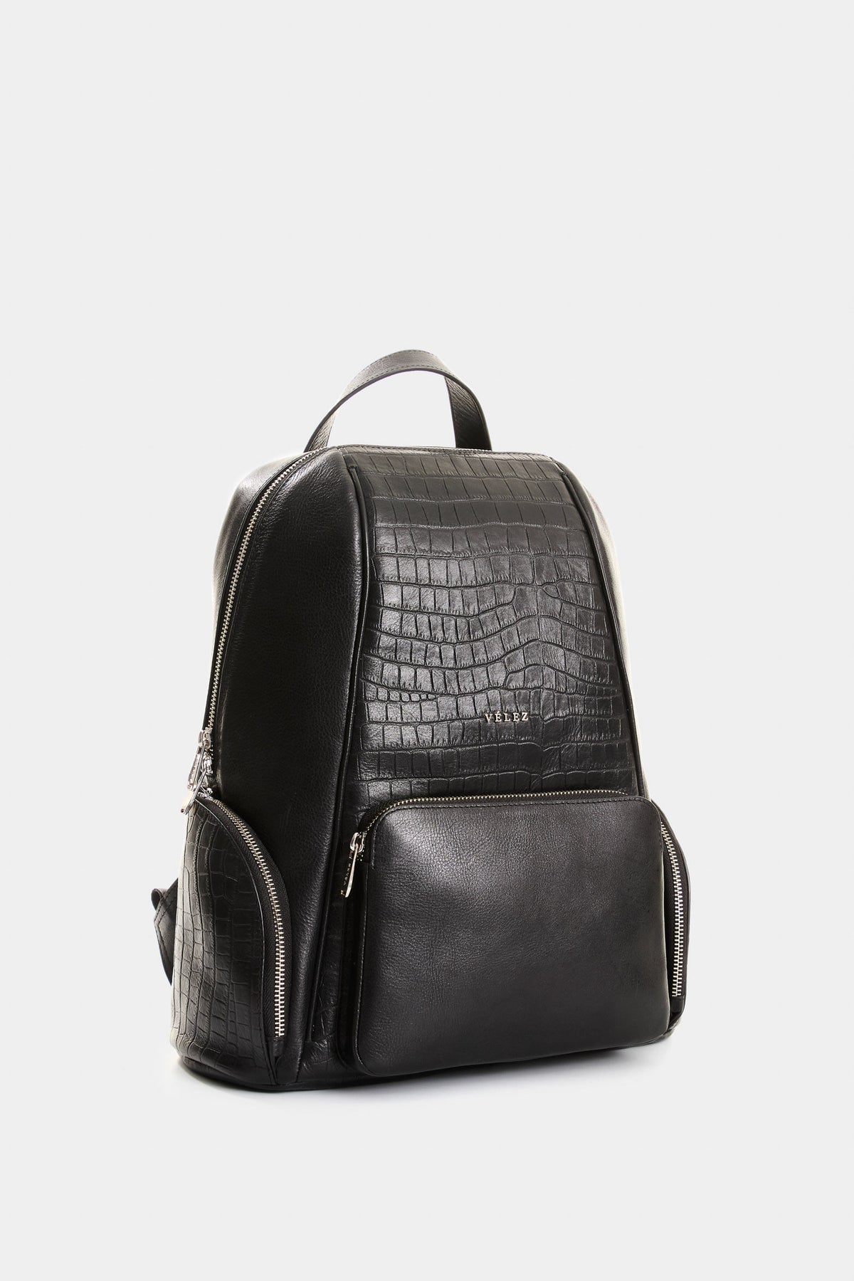 Embossed leather backpack for women Georgia