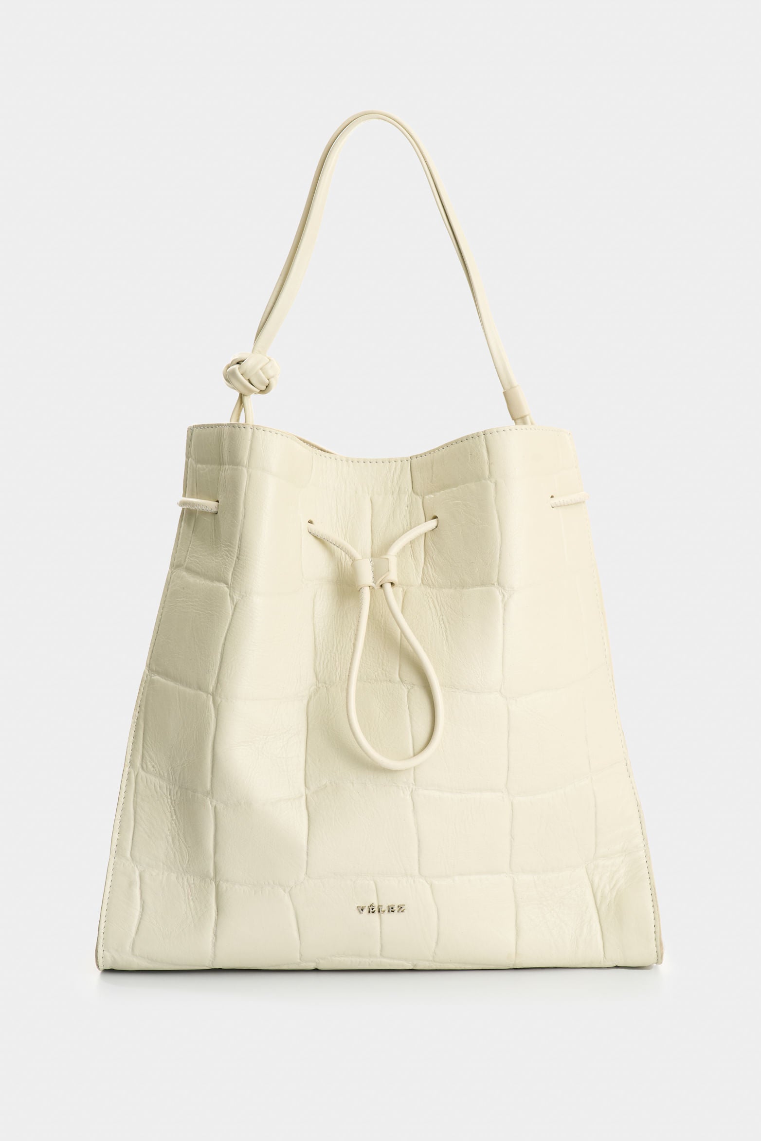 Aromia Women's Embossed Leather Shopping Bag
