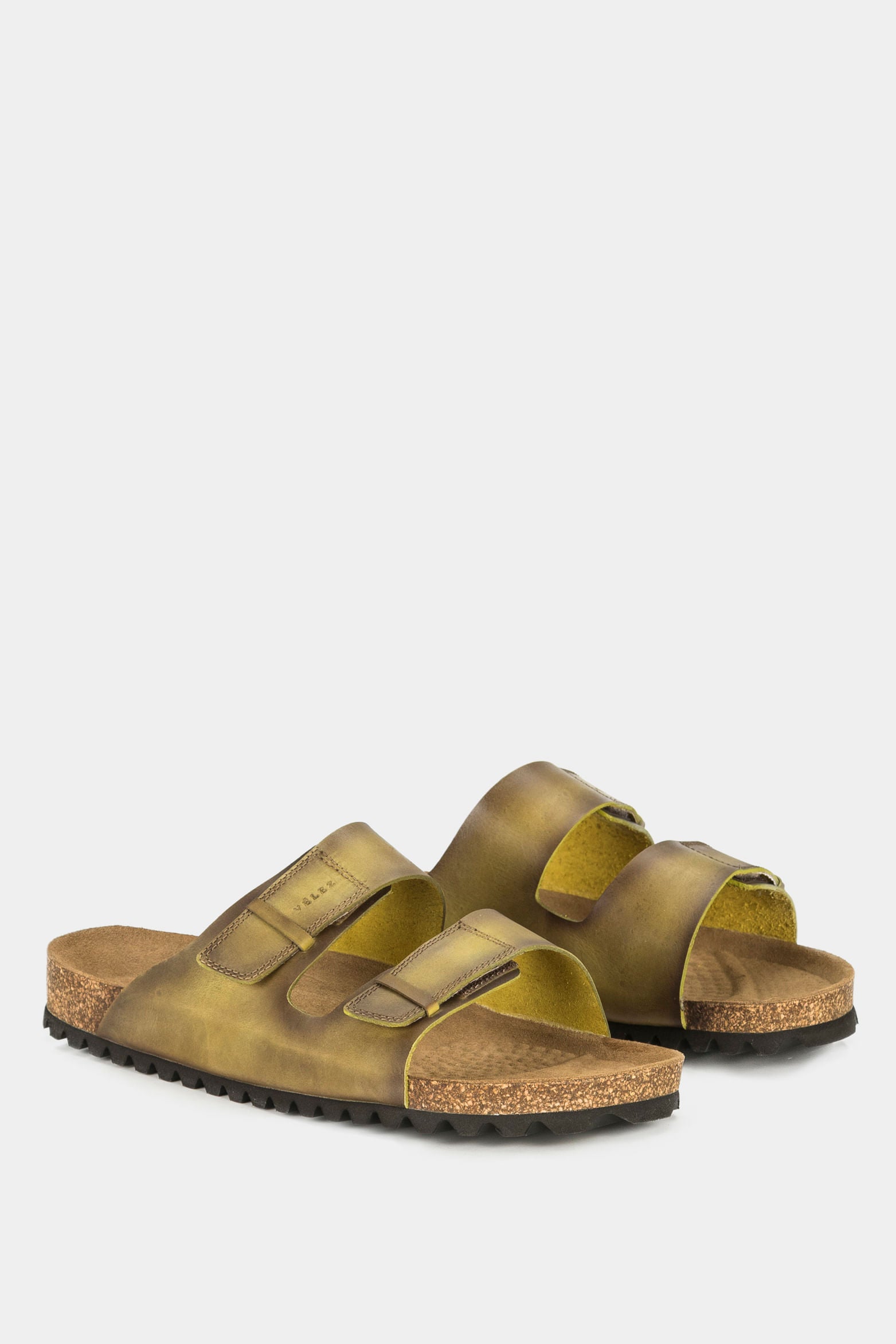 Men’s Lugano Sandals in Smooth Leather with Ergonomic Insole