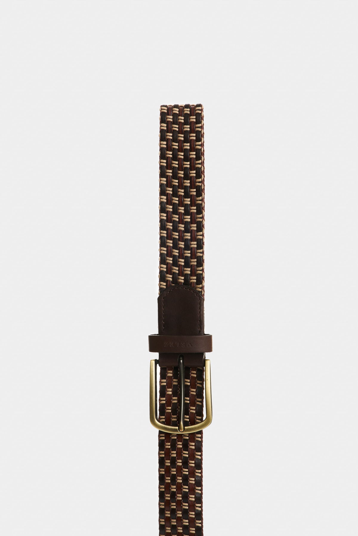 Men's Taroa Leather & Braided Cord Belt