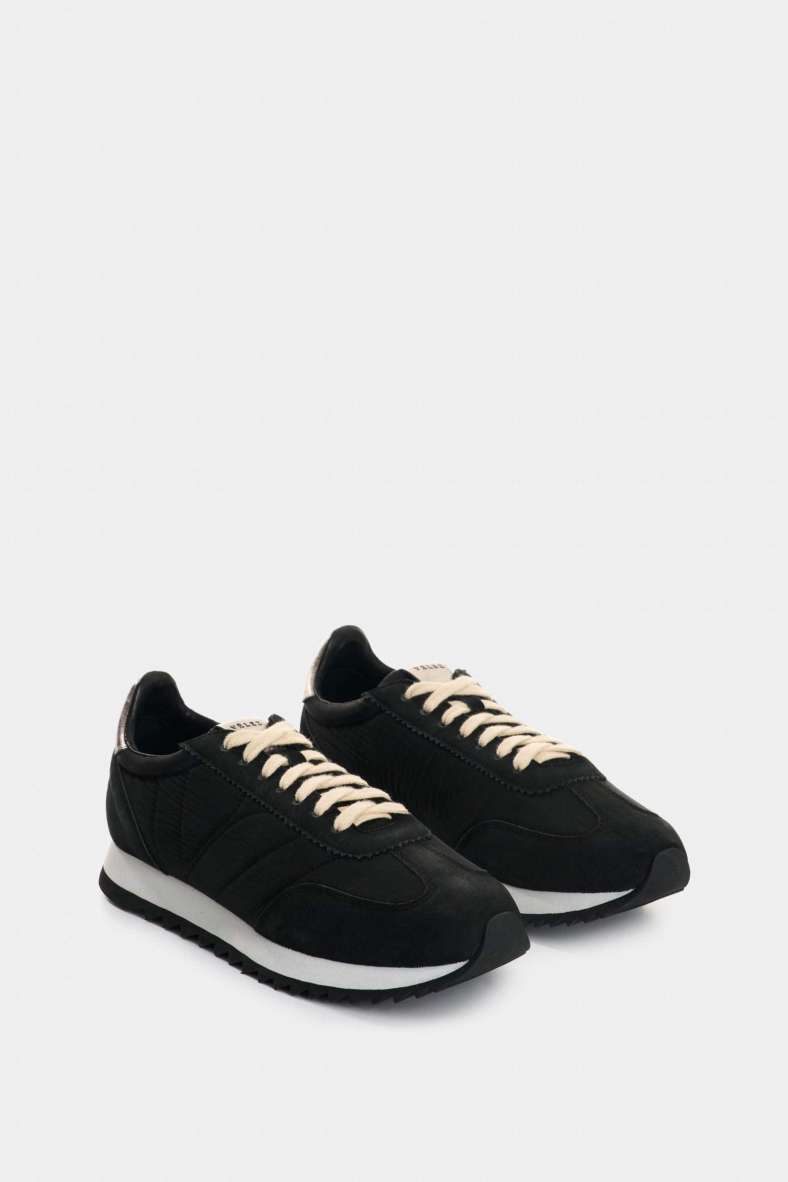 Flora Leather and Textile Sneakers for Women