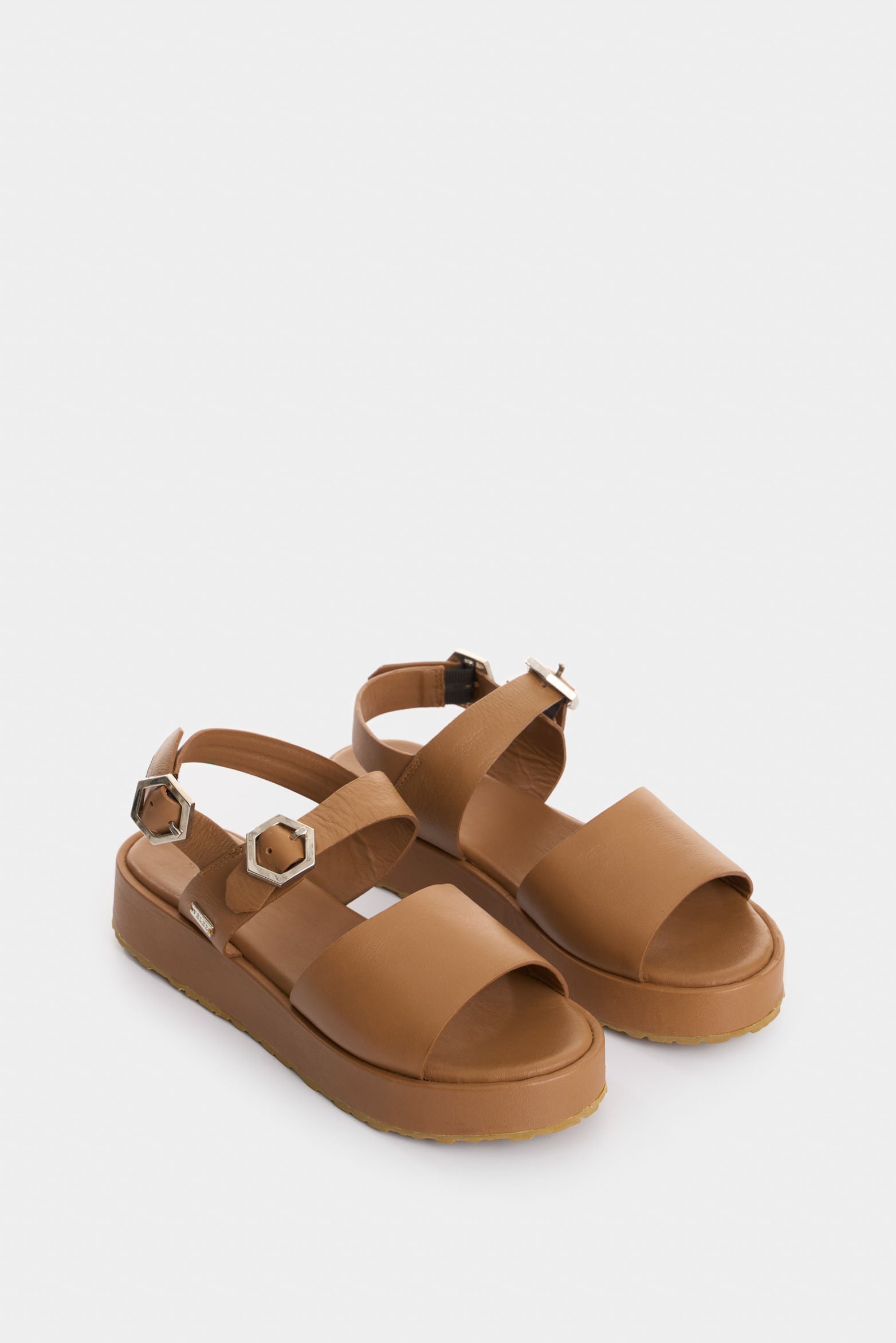 Maia Platform Sandals for Women Hexagonal Detail