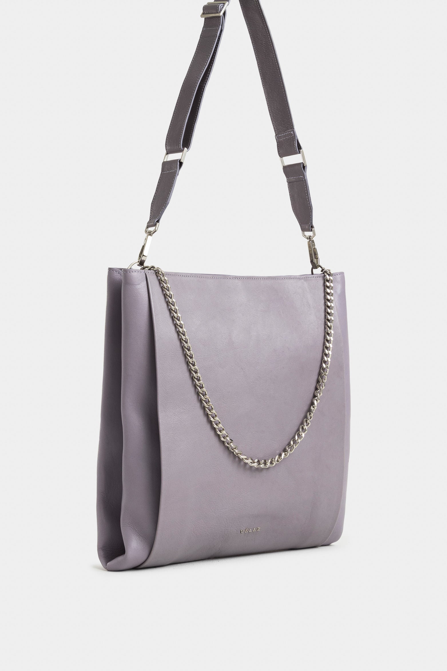 Caltha Leather Shopping Bag for Women with Metal Handle