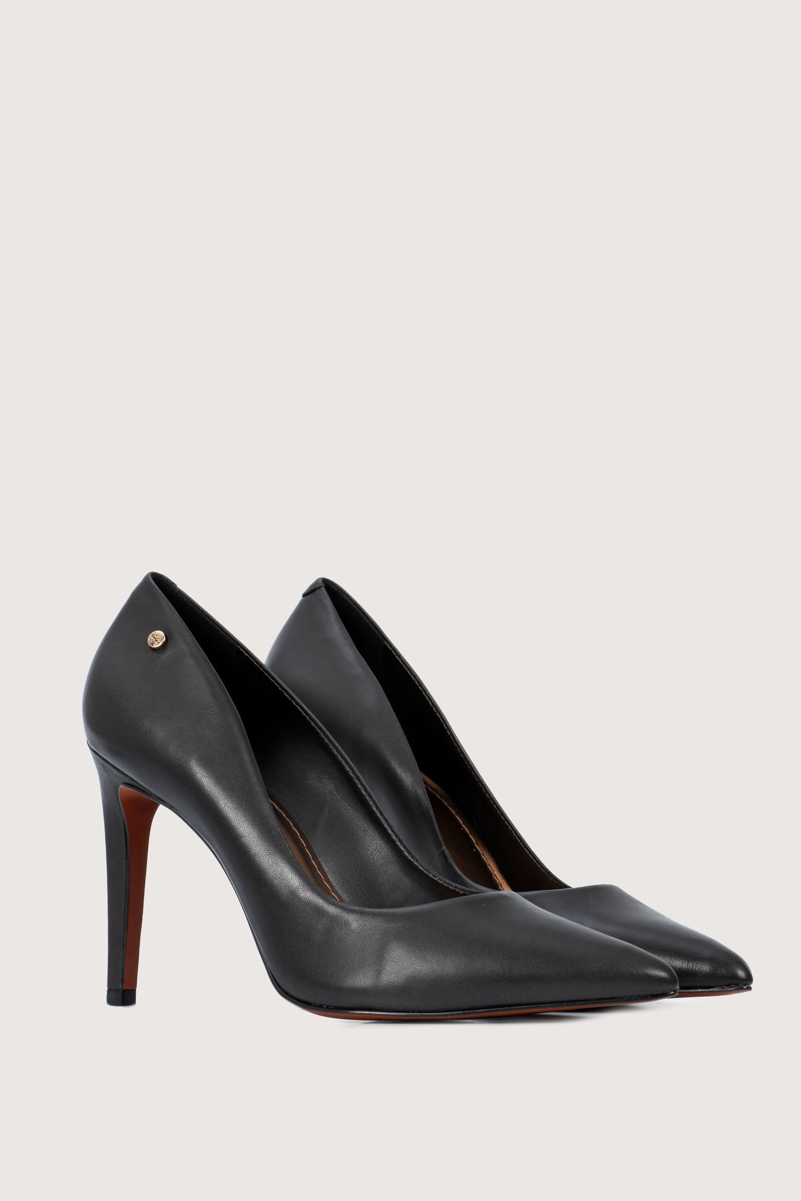 Morelia Smooth Leather Pump in Black