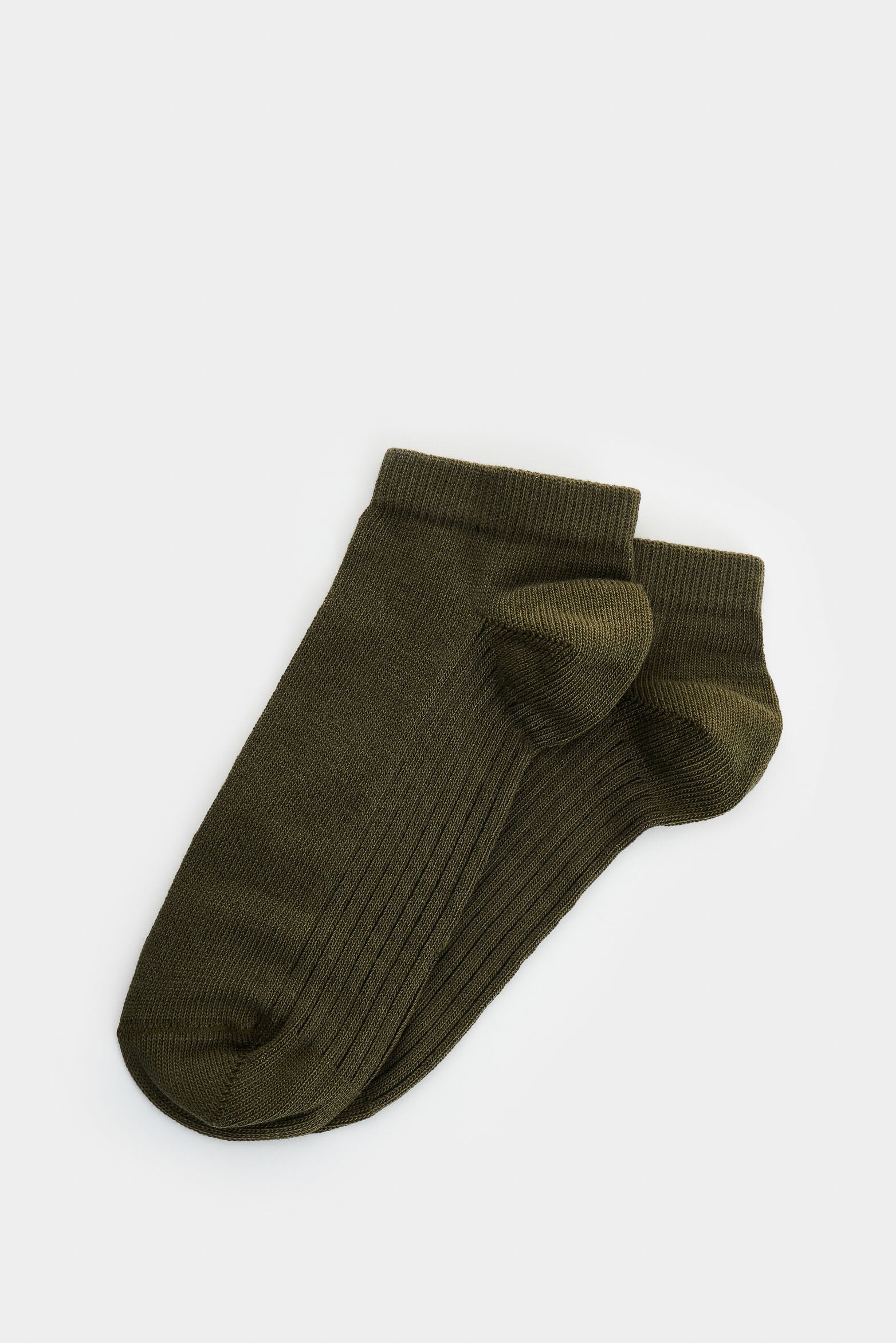 Lines 3 cotton ankle socks for men with ribbed detail