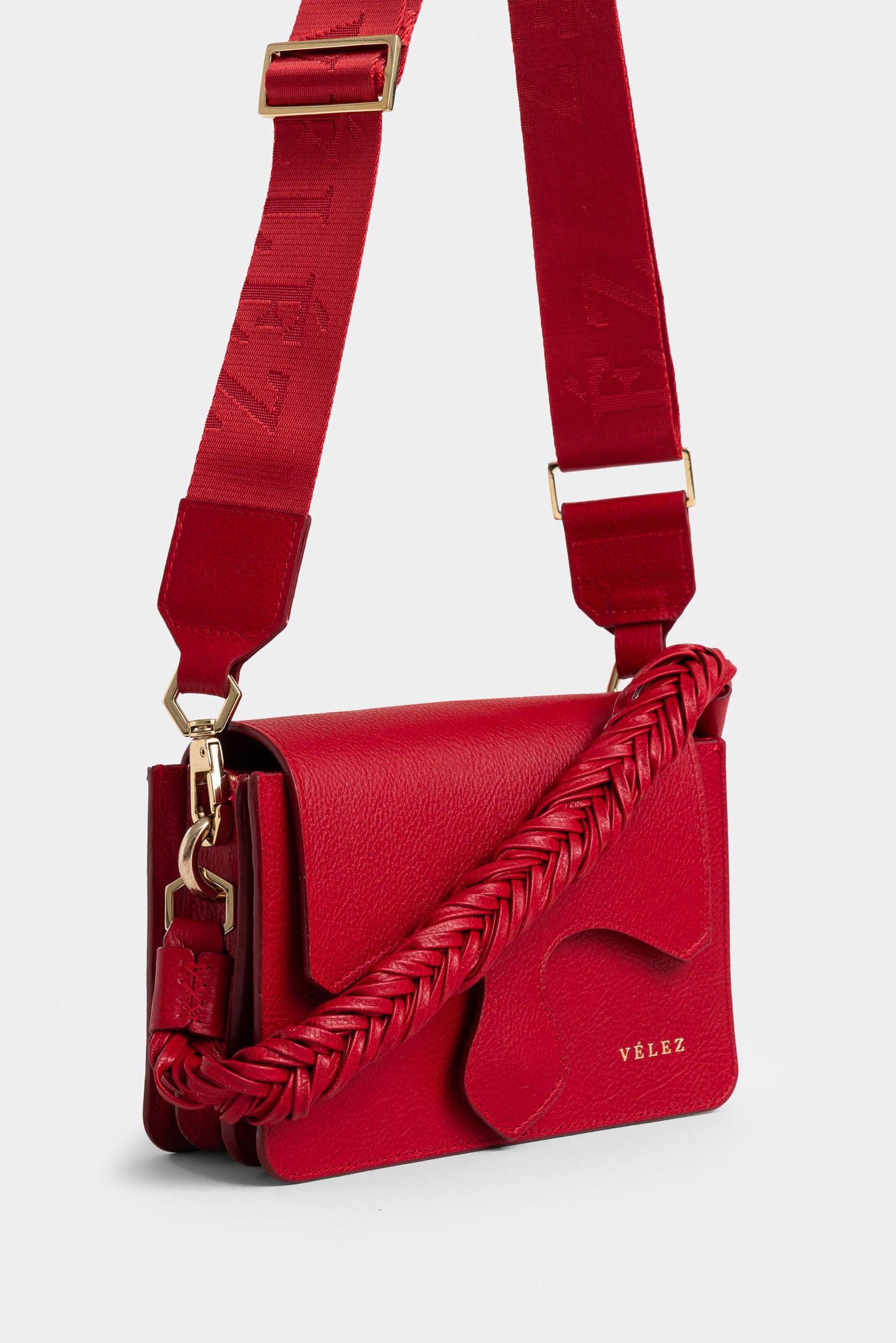 Garniel Leather Bowling Bag for Women with Braided Handle