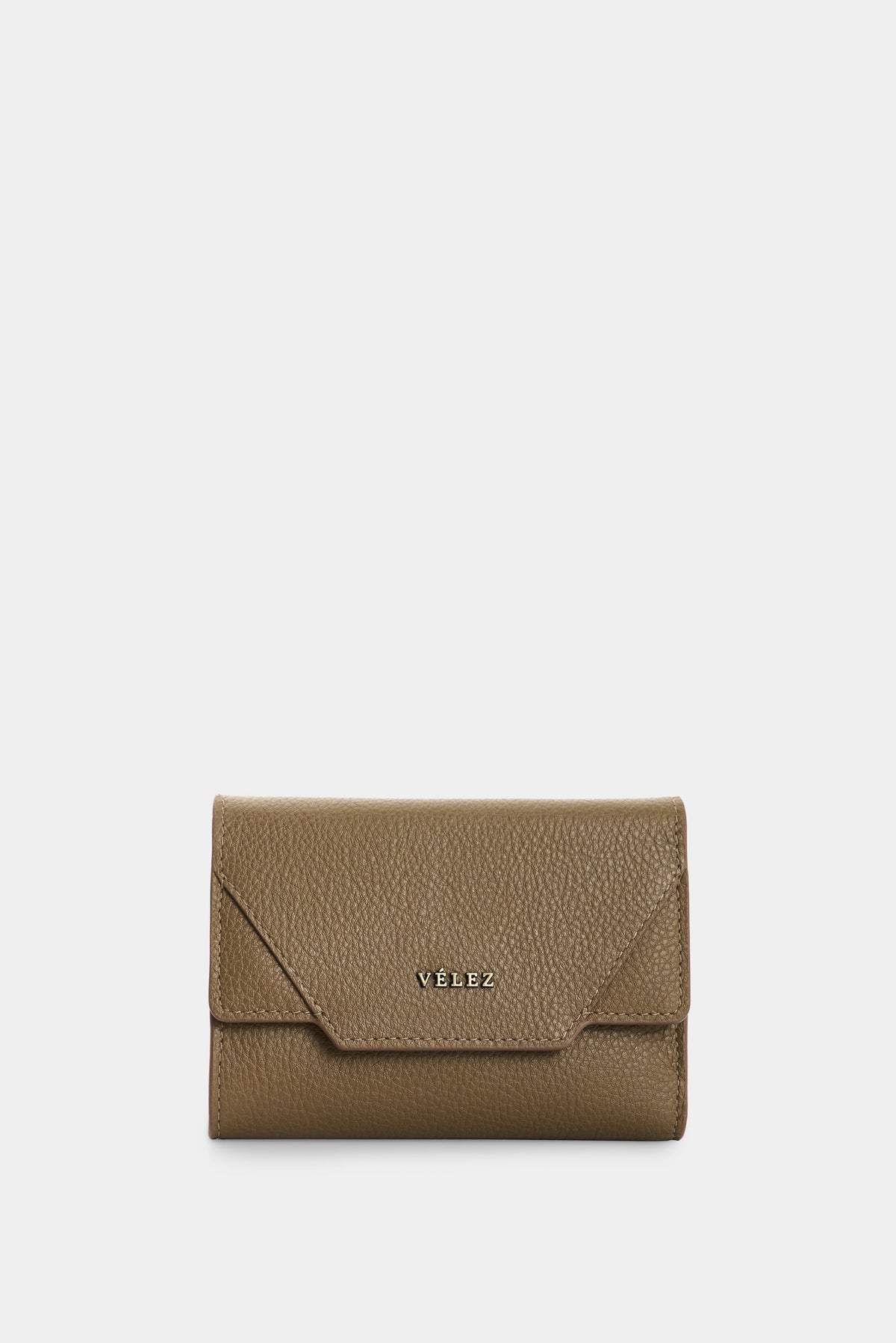 Leather wallet for women Taupe