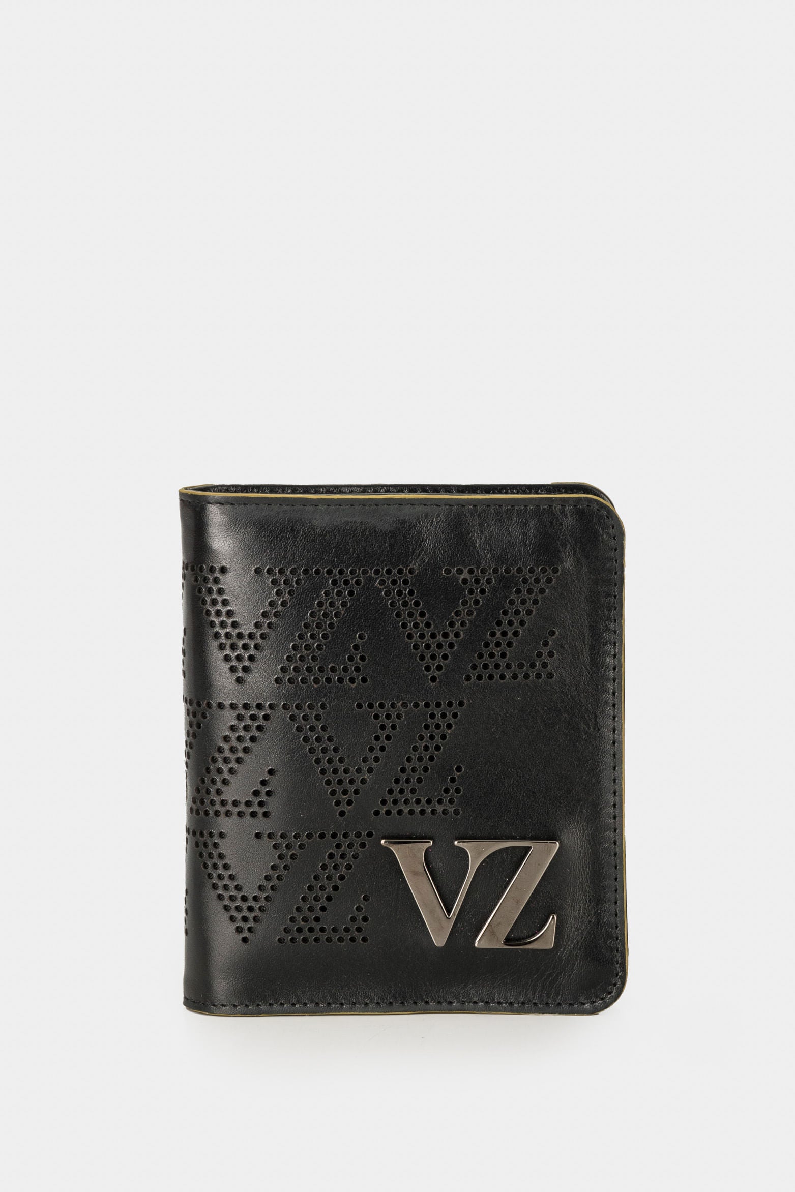Women’s Kubor Leather Wallet with Metallic VZ Appliqué