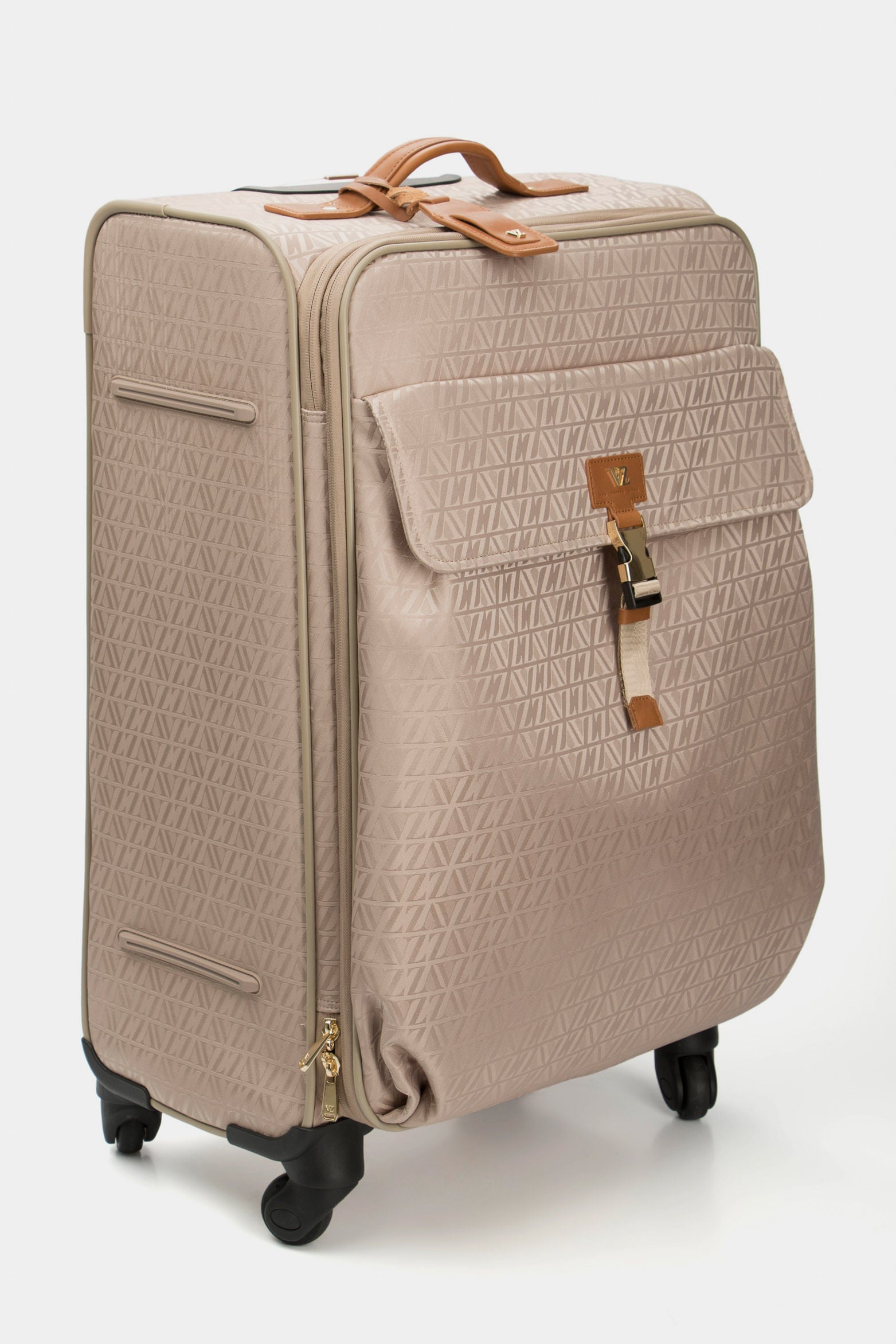 Women’s 24” Bloom Suitcase in Beige with Jacquard VZ Print